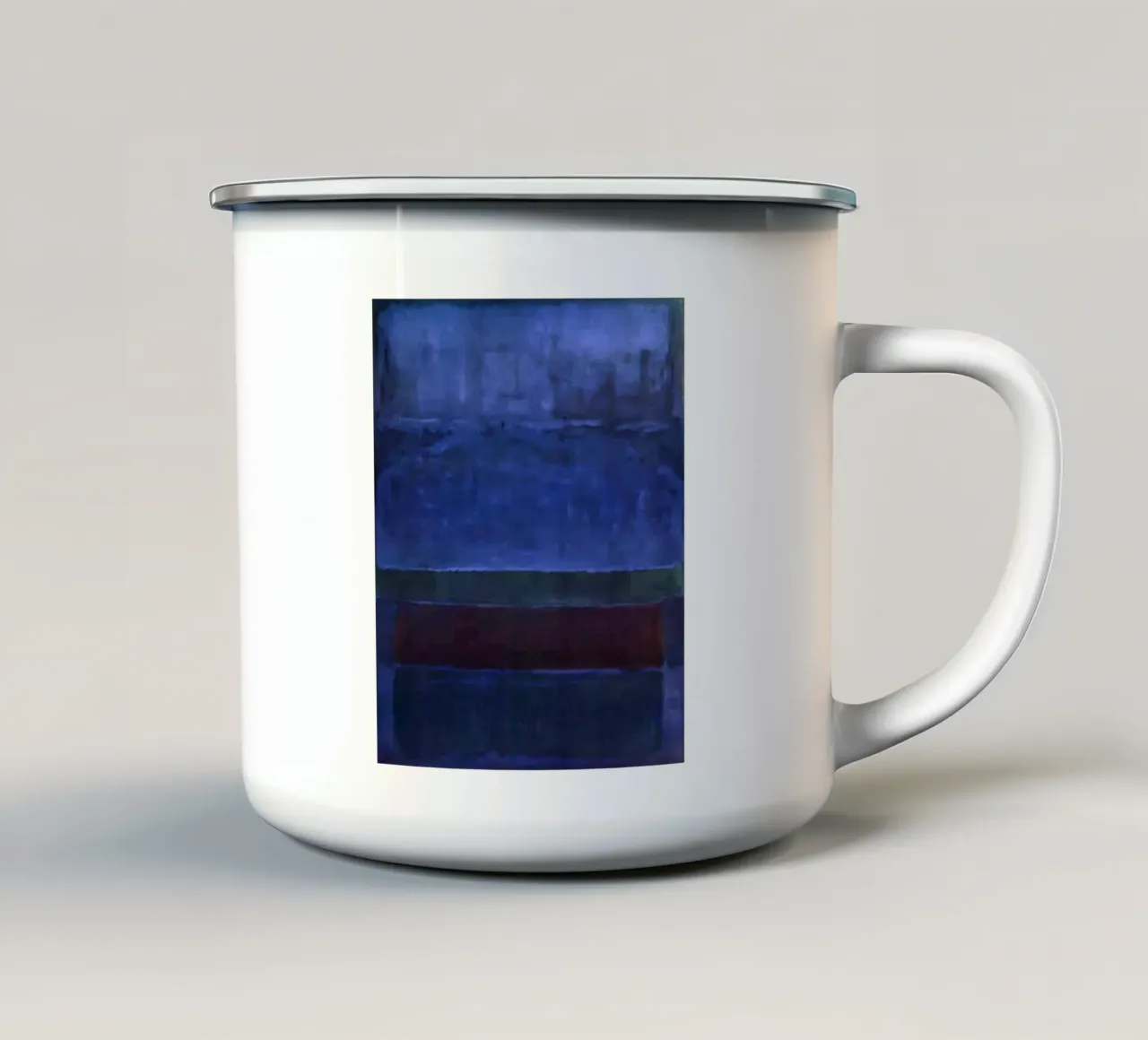 MARK ROTHKO Blu, verde e marrone tazza in smalto da Fredrick Miller