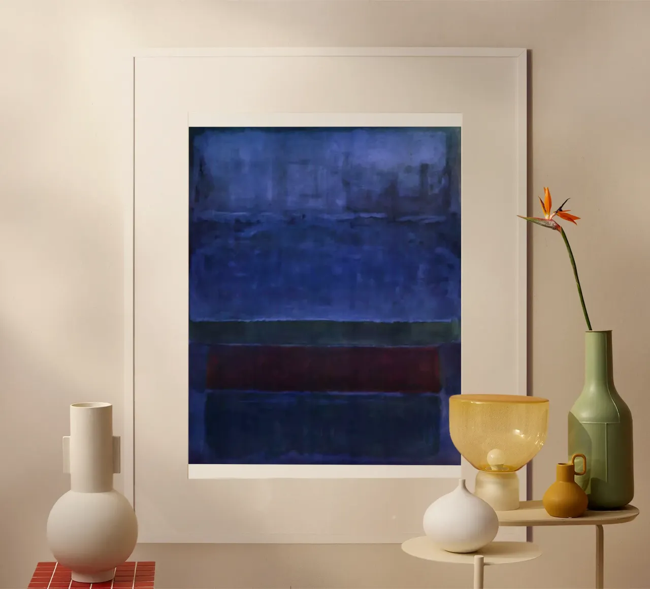 MARK ROTHKO Blu, verde e marrone poster da Fredrick Miller
