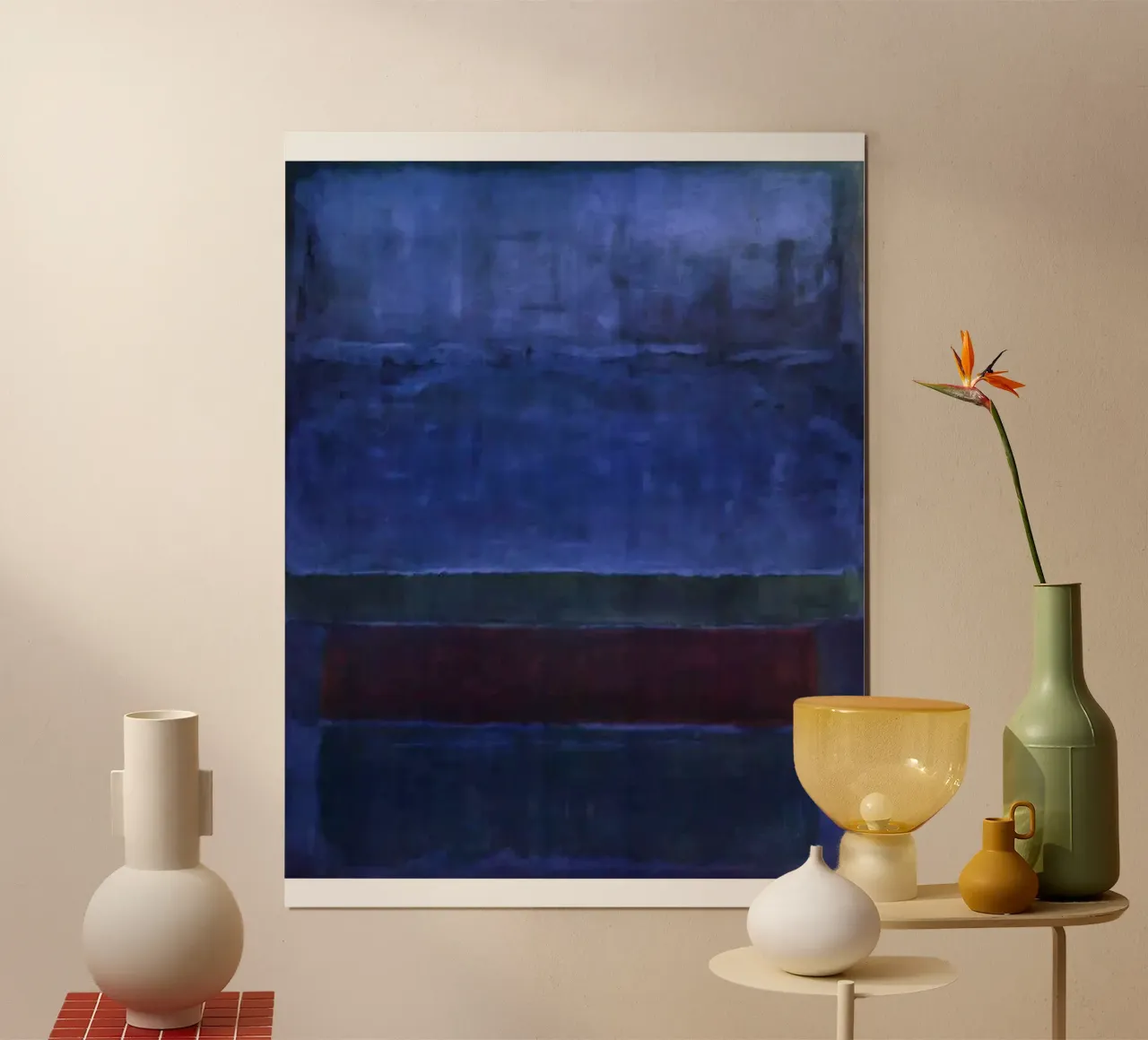 MARK ROTHKO Blu, verde e marrone poster da Fredrick Miller