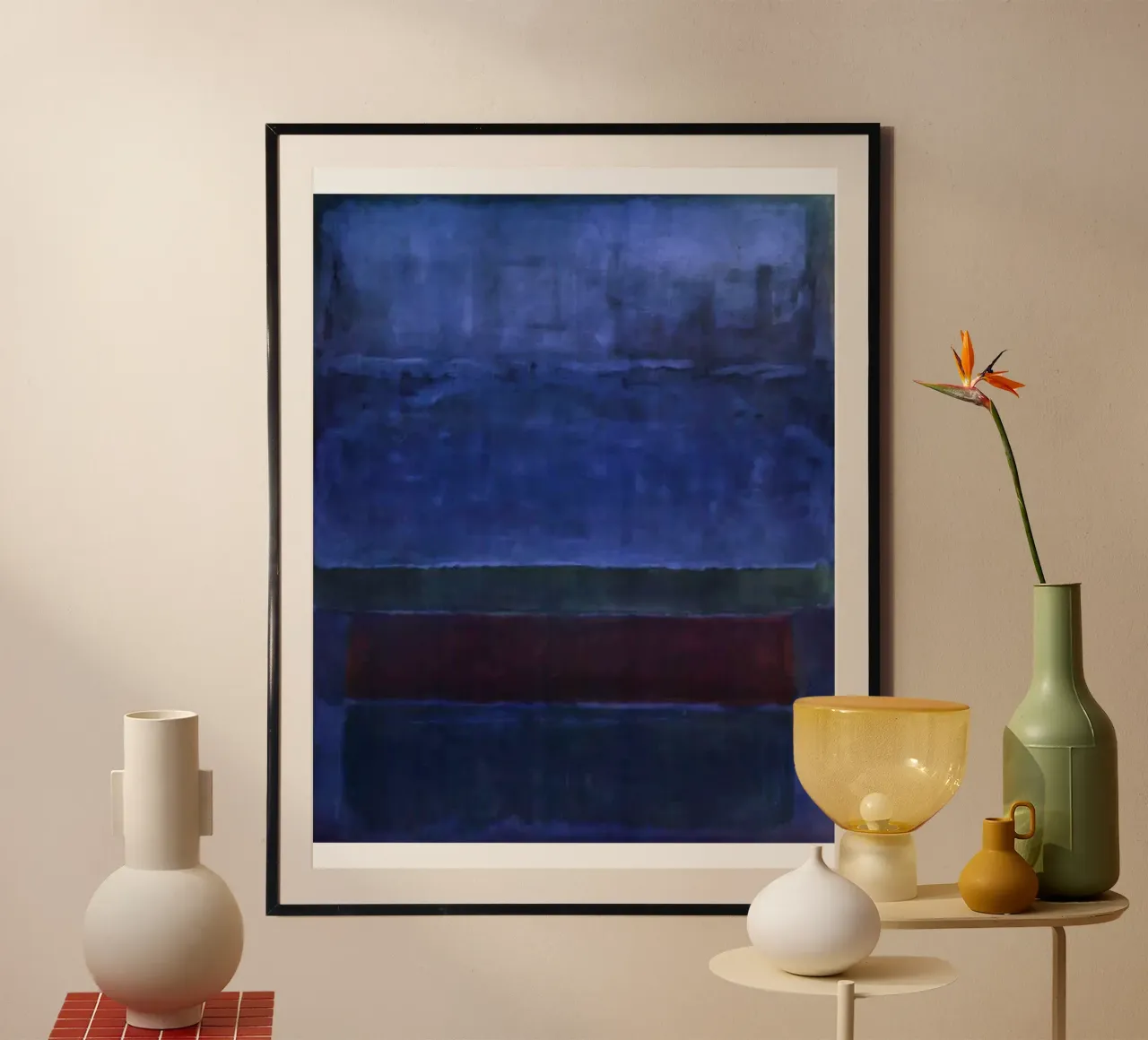 MARK ROTHKO Blu, verde e marrone poster da Fredrick Miller