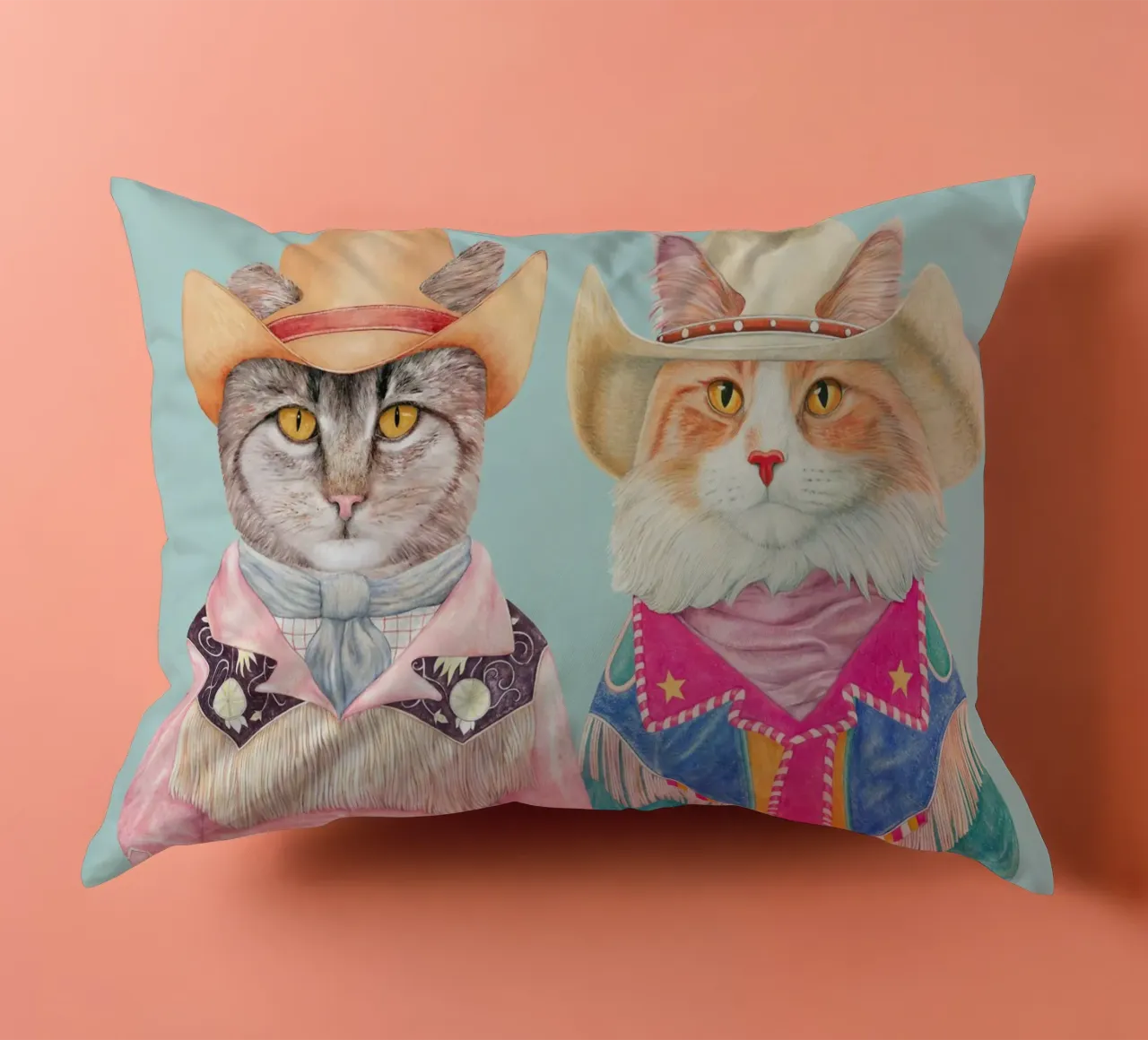 Gatti Rodeo - Tabby e Ginger cuscino da Animal Crew