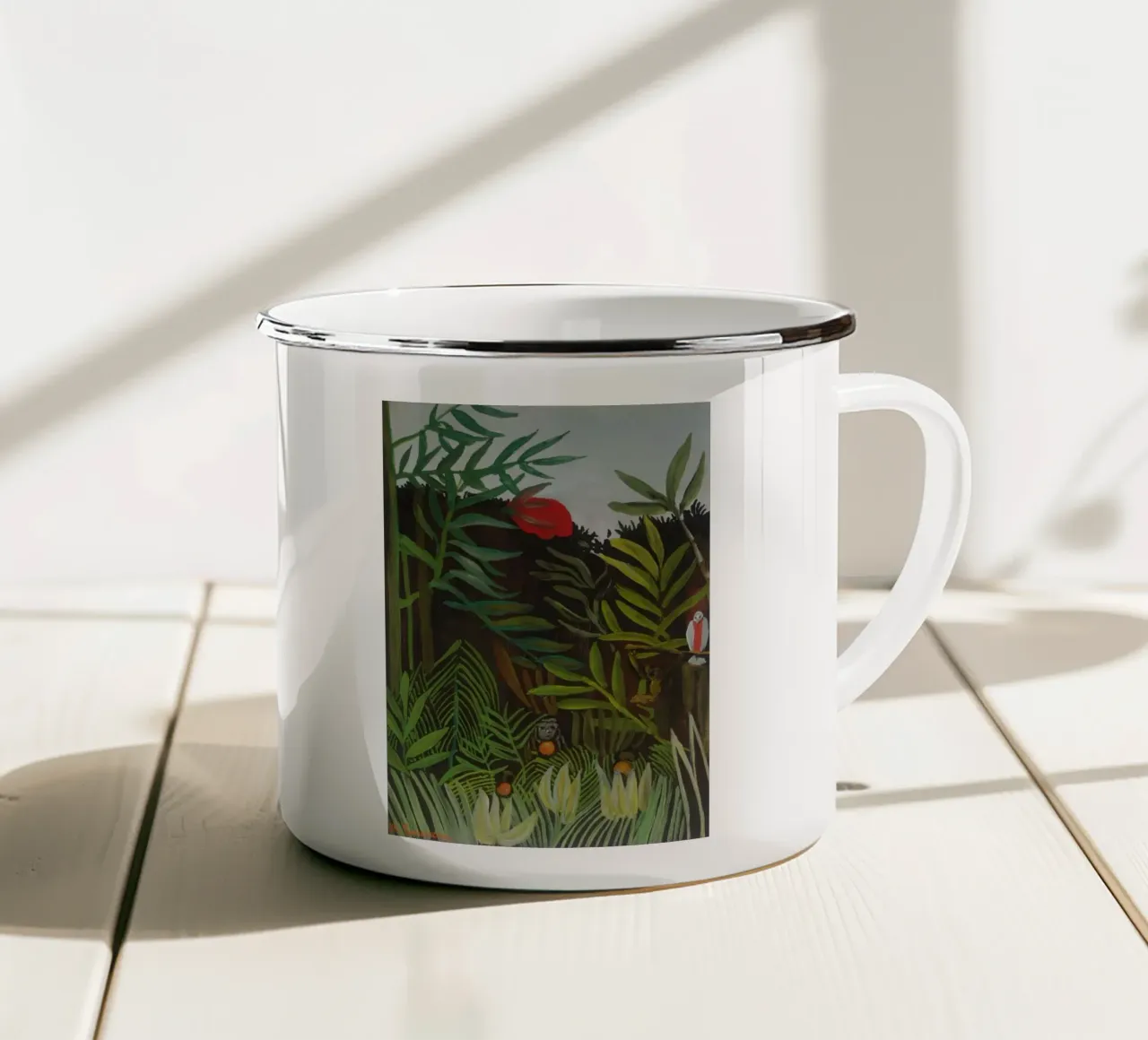 nascondiglio delle scimmie tazza in smalto da taylor shop