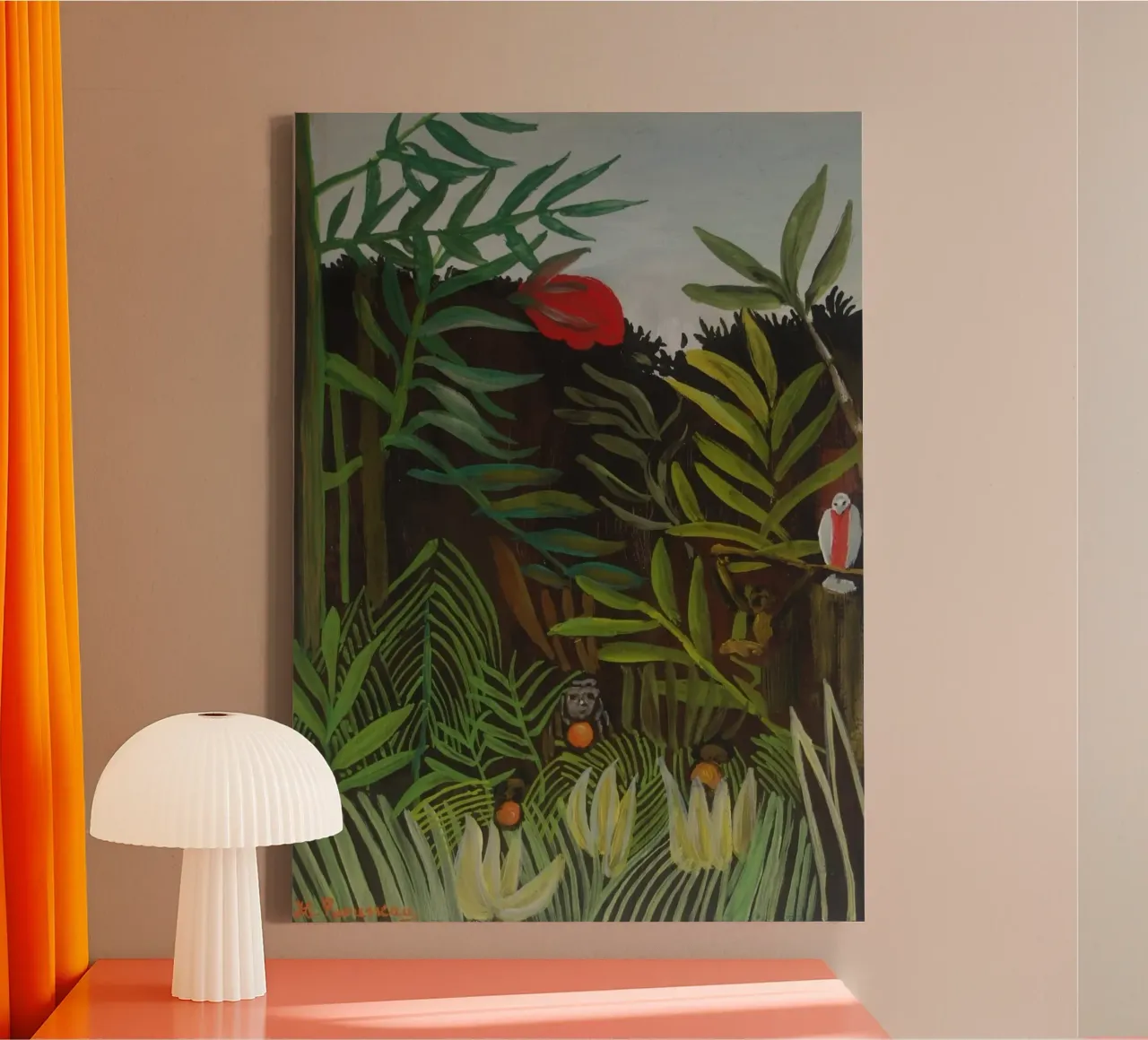 monkey hideout canvas with Floater frame by taylor shop