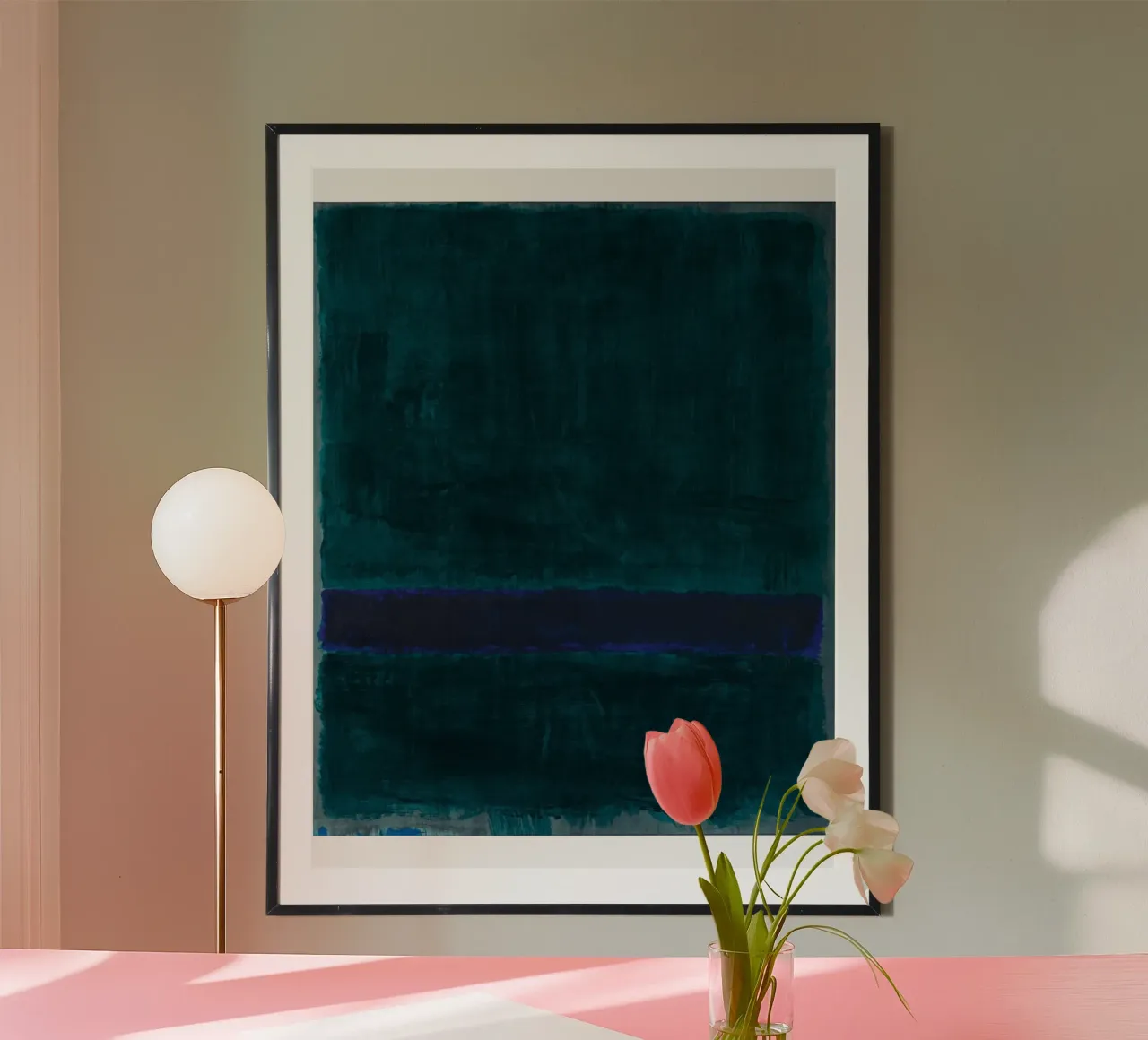 MARK ROTHKO VERT, BLEU, VERT poster de Fredrick Miller