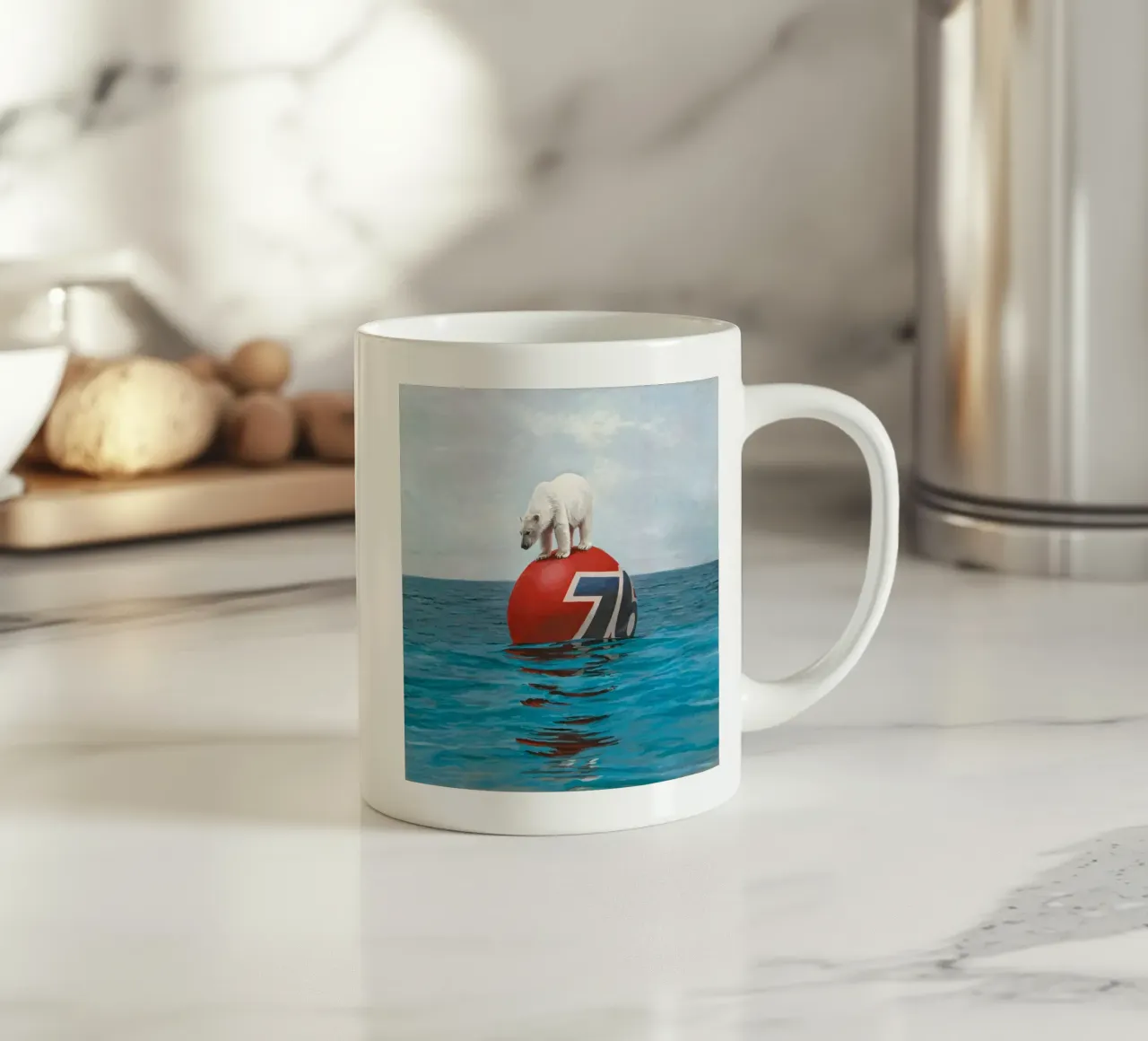 Stampa di Josh Keyes Drift tazza in ceramica da Trudeau Art Galley