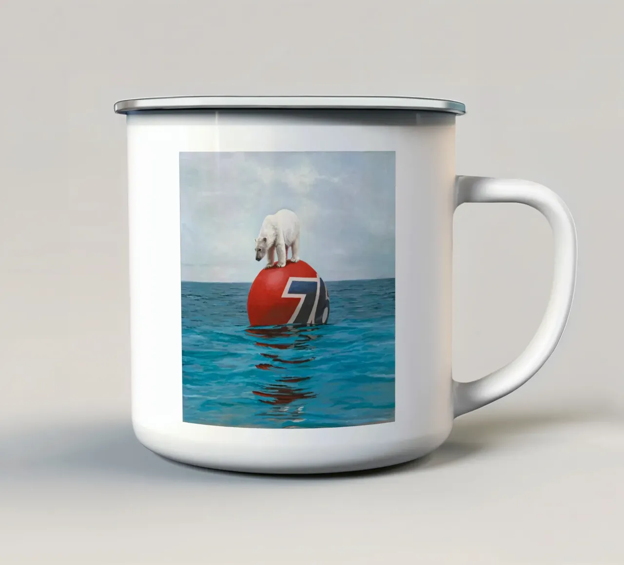 Stampa di Josh Keyes Drift tazza in smalto da Trudeau Art Galley