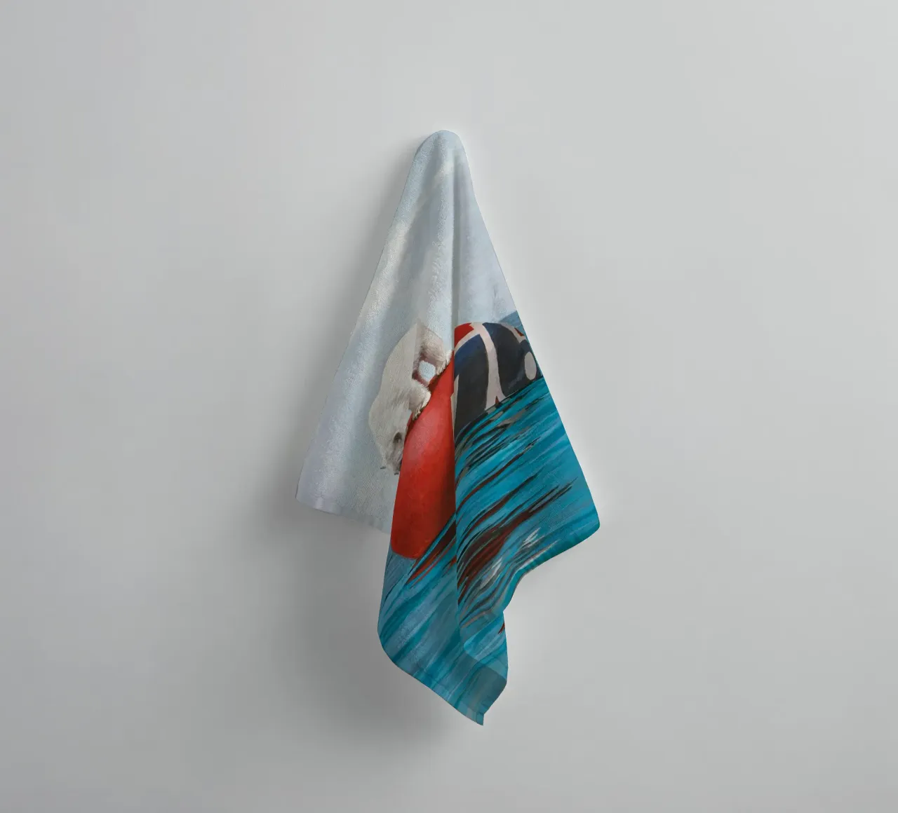 Josh Keyes Drift Print towel by Trudeau Art Galley