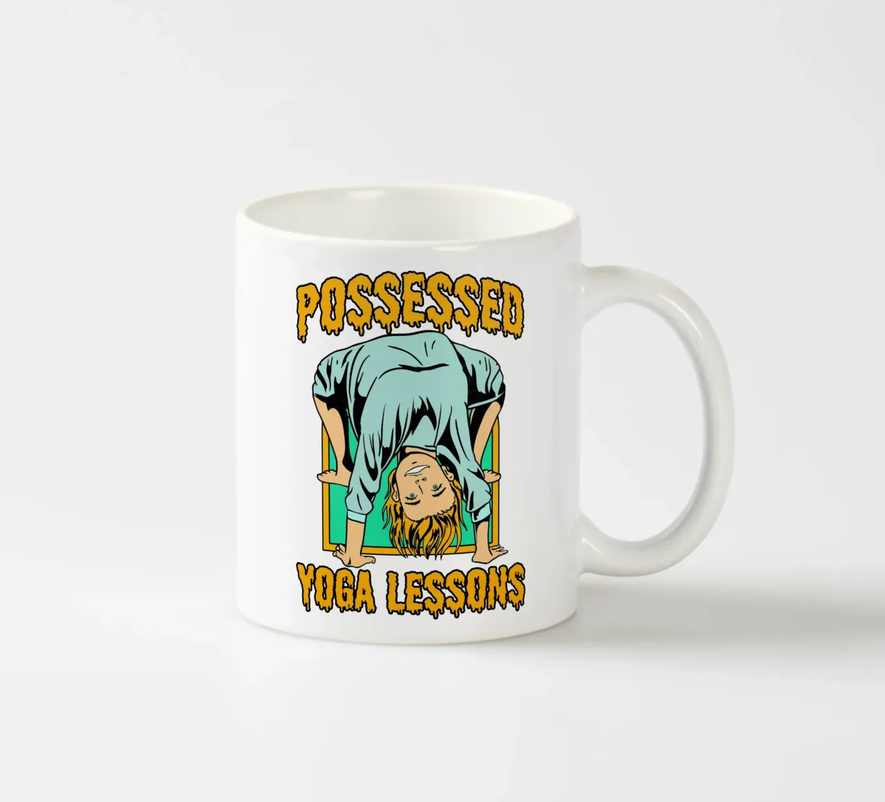 POSSESSED YOGA LESSONS tazza in ceramica da edsonramosart