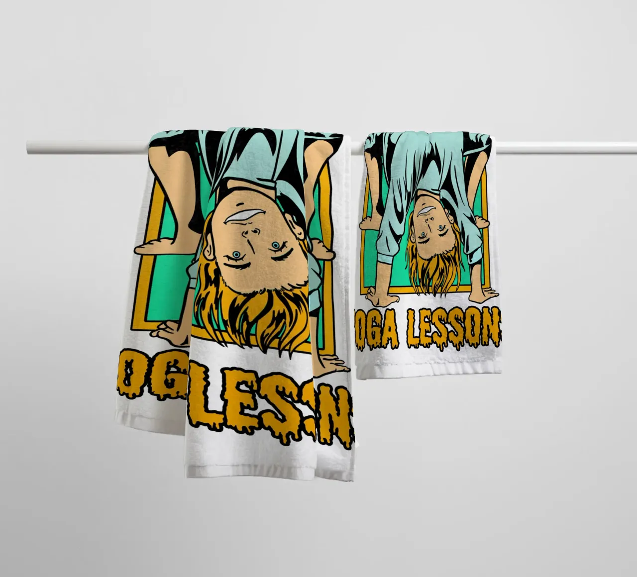 POSSESSED YOGA LESSONS asciugamano da bagno da edsonramosart