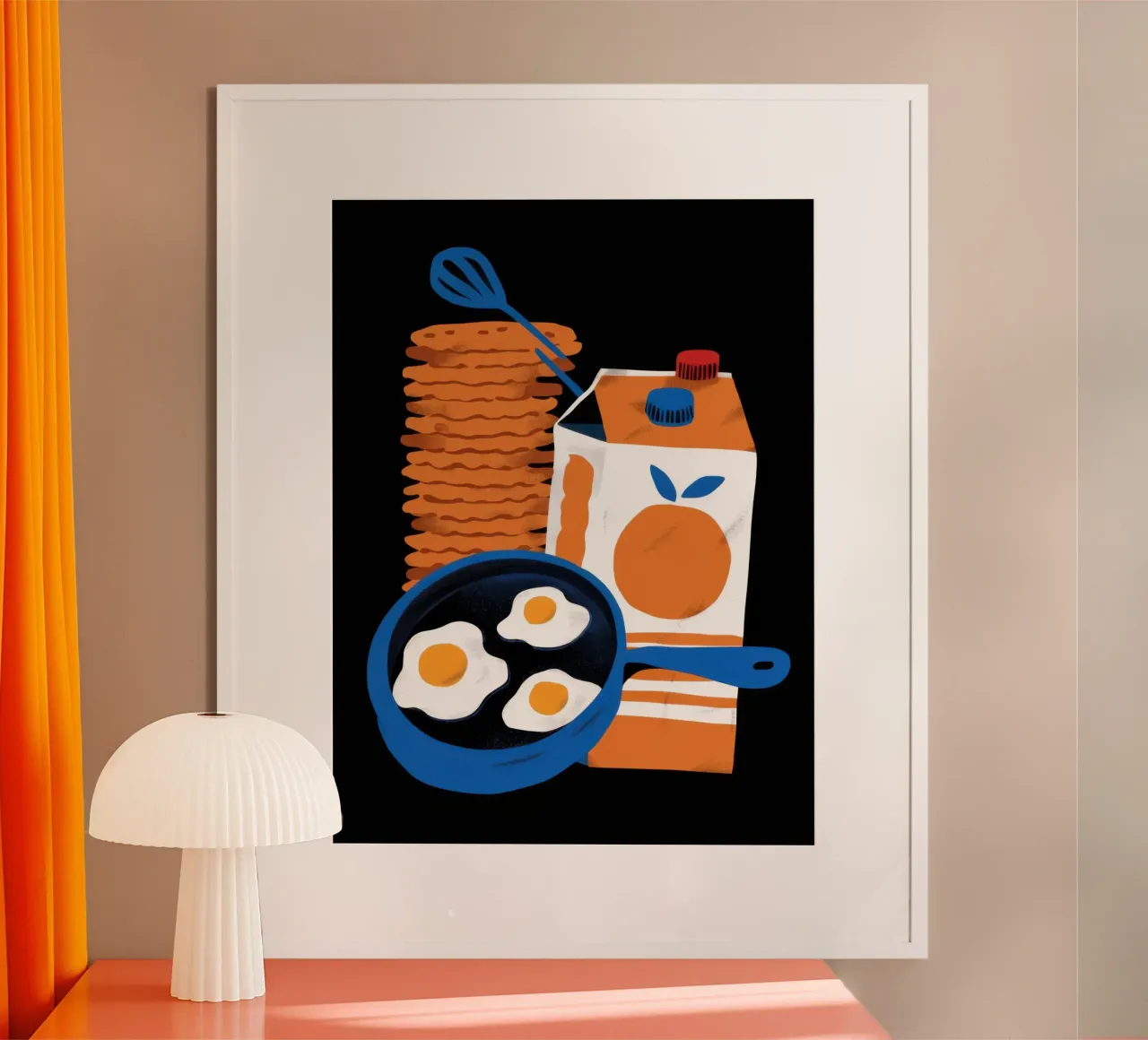 Preparazione della colazione Pop art poster con telaio in alluminio da Bruce Juice