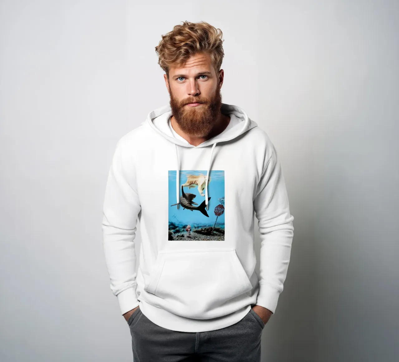 Josh Keyes Turbolenza felpa con cappuccio da Trudeau Art Galley