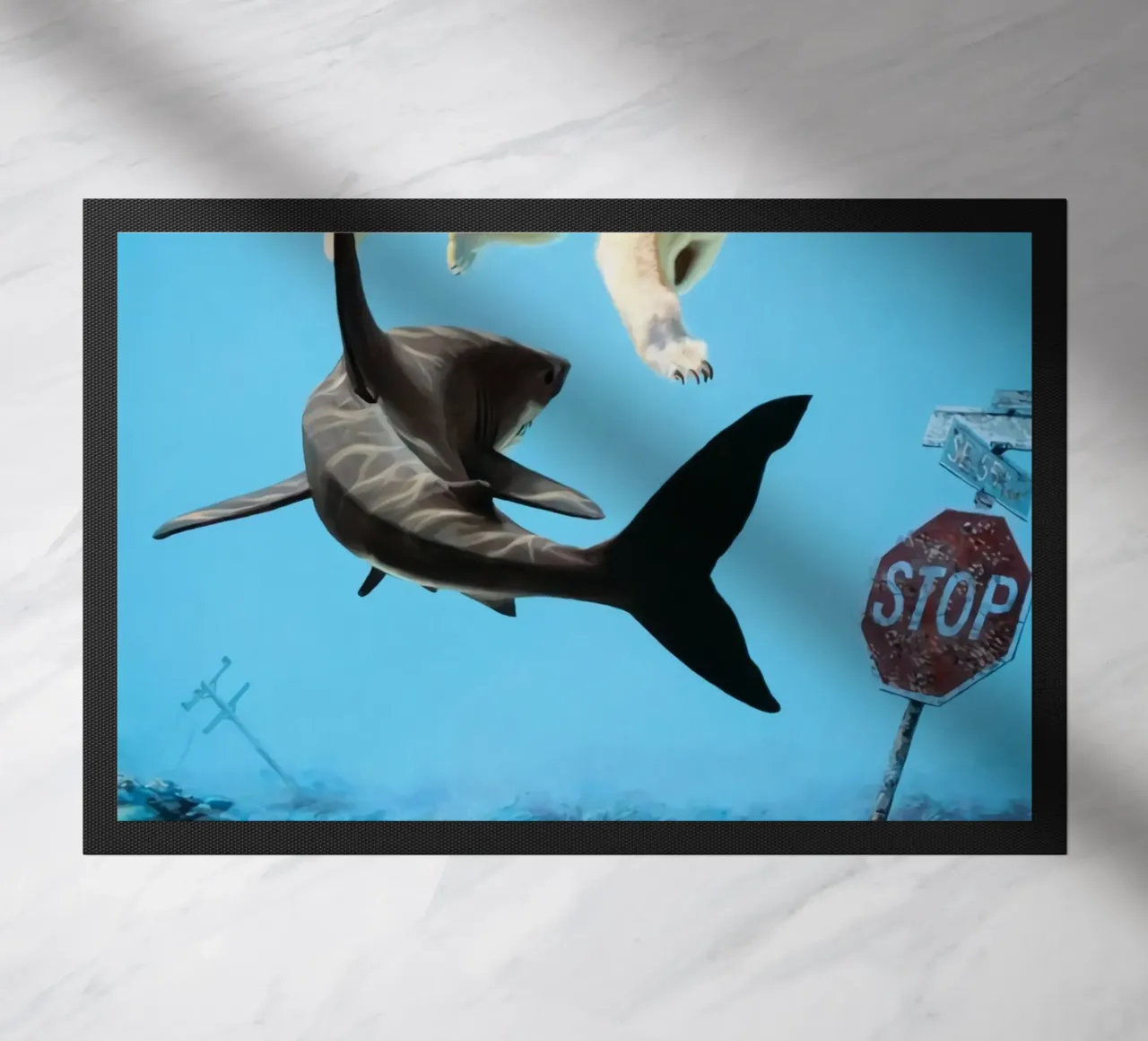 Josh Keyes Turbolenza zerbino da Trudeau Art Galley