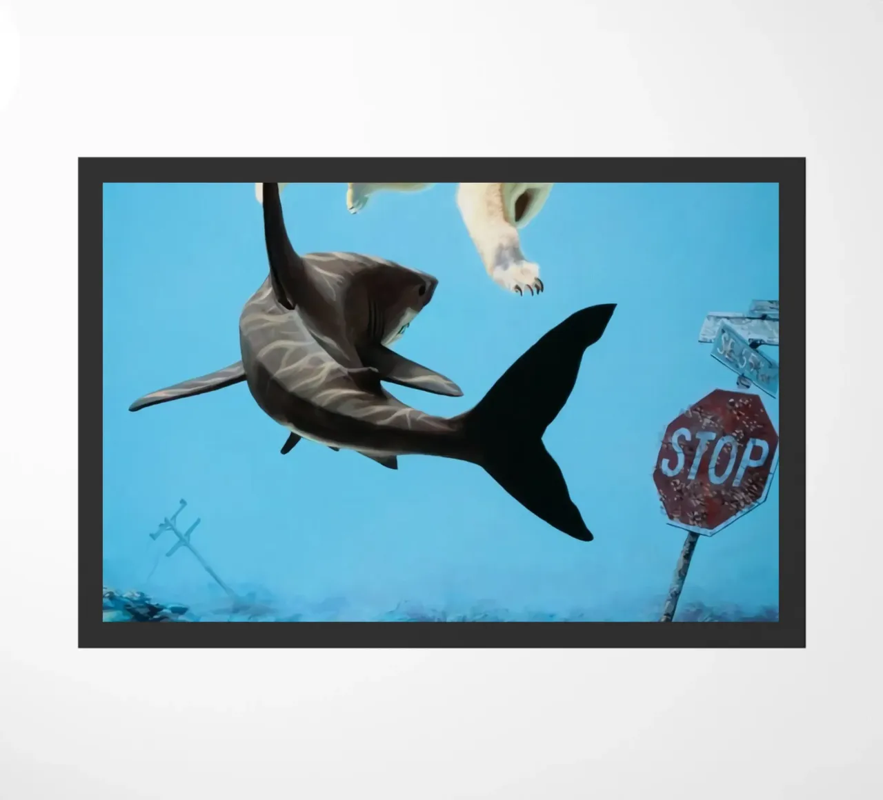 Josh Keyes Turbolenza zerbino da Trudeau Art Galley