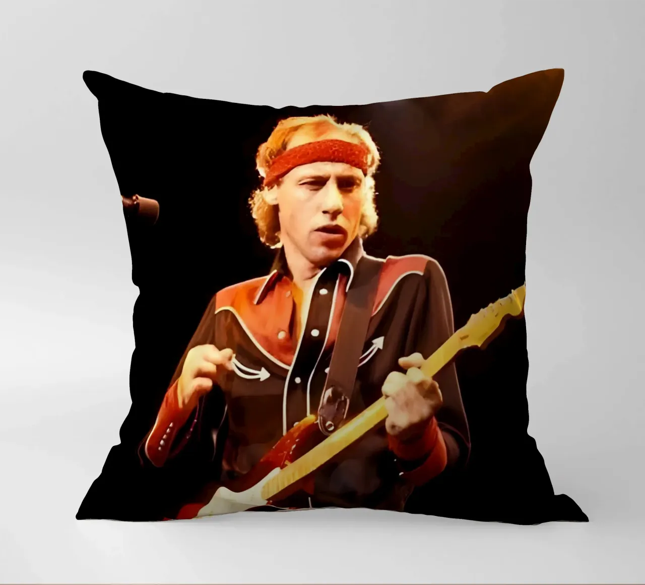 Mark Knopfler cuscino da Low poly art