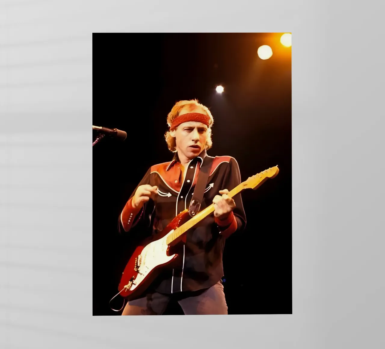 Mark Knopfler pellicola backlit da Low poly art