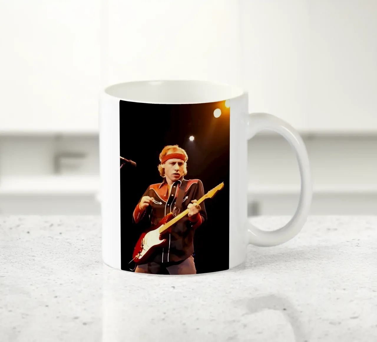 Mark Knopfler tazza in ceramica da Low poly art