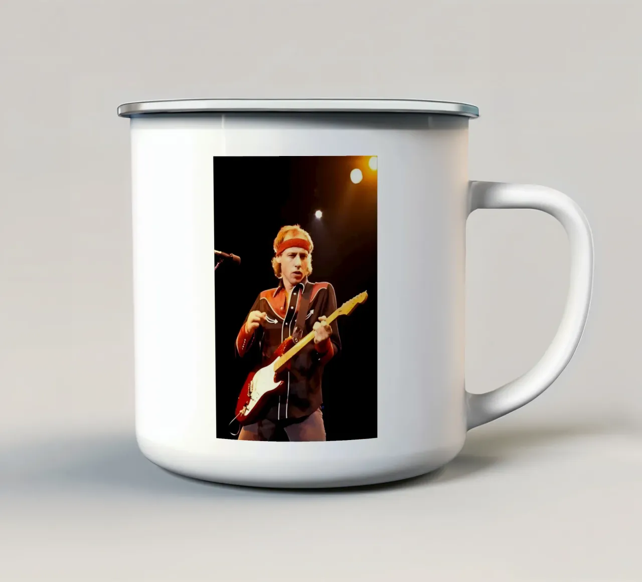 Mark Knopfler tazza in smalto da Low poly art