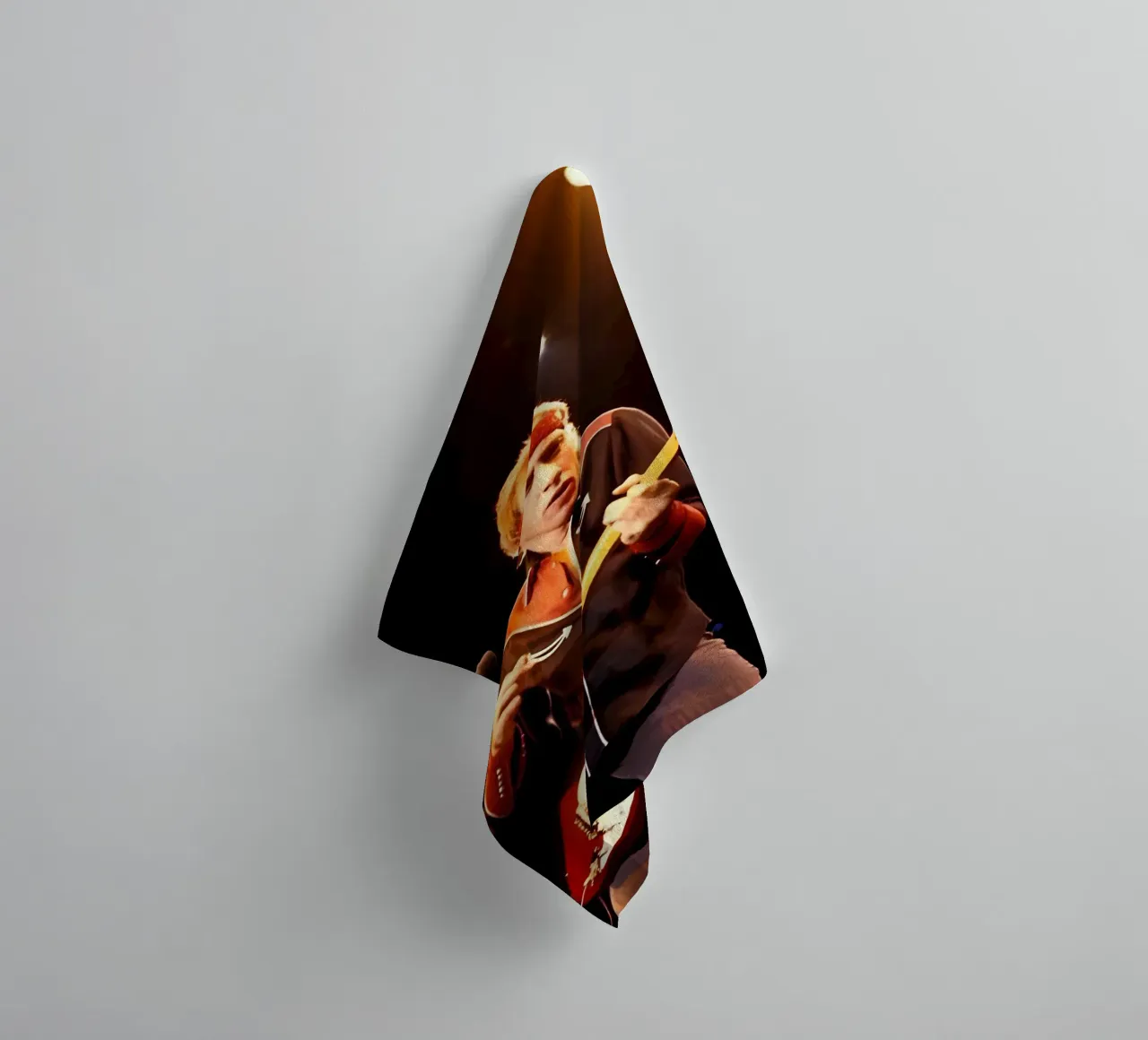 Mark Knopfler asciugamano da bagno da Low poly art