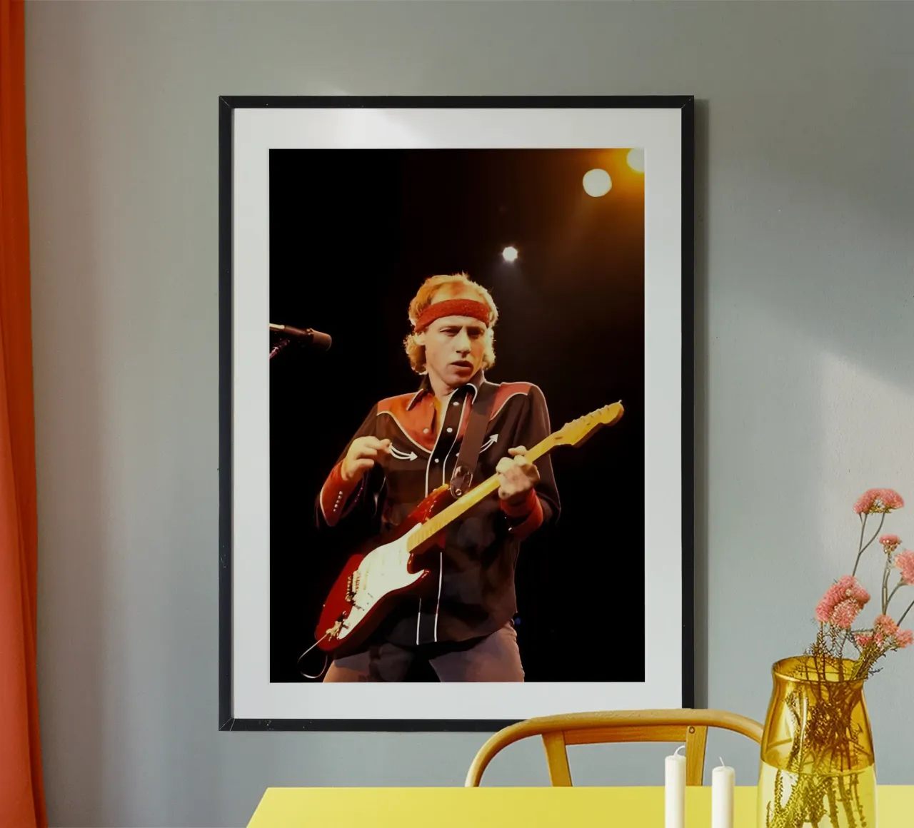 Mark Knopfler poster da Low poly art
