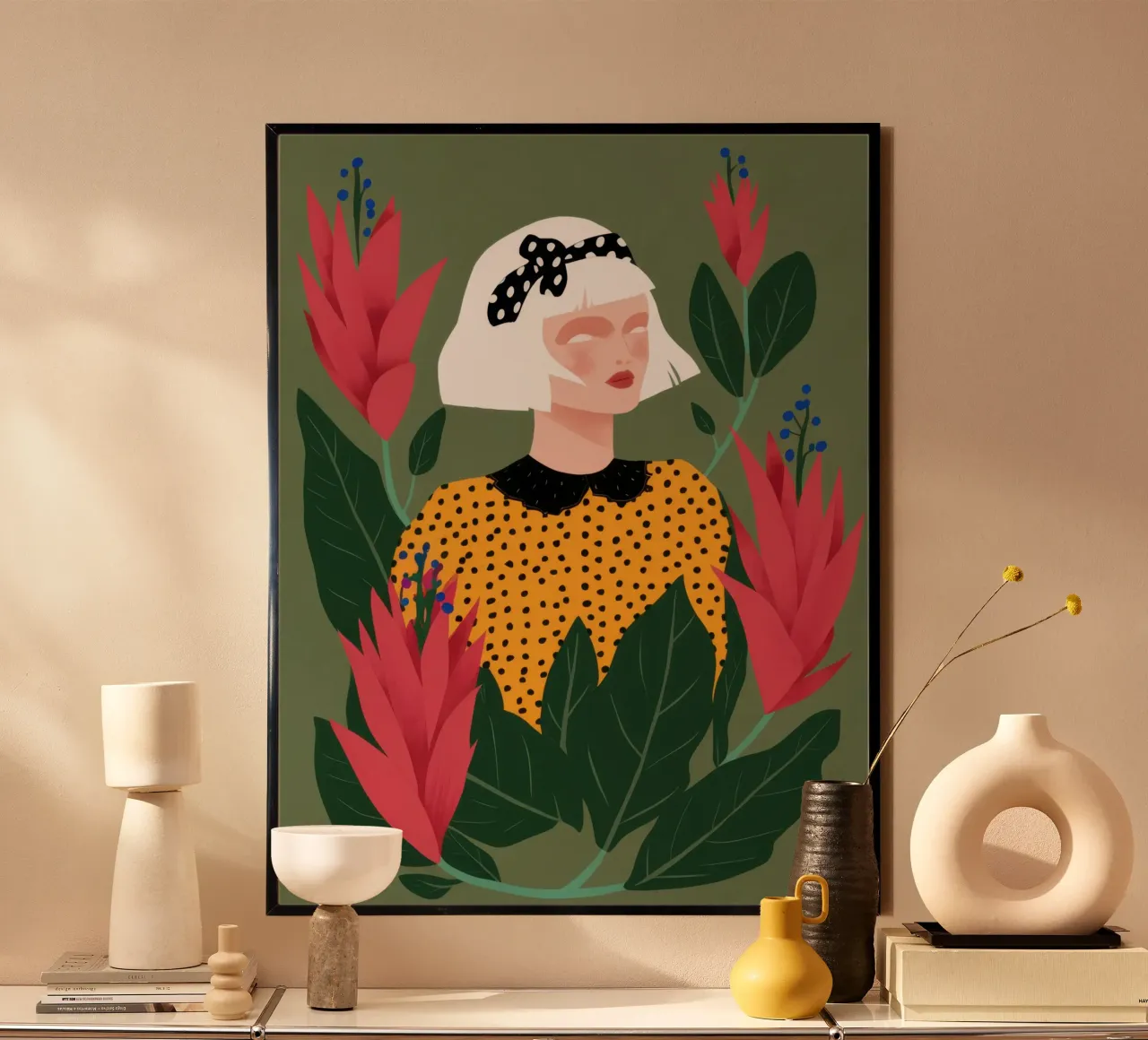 Leopard Print Poise poster by Bruce Juice