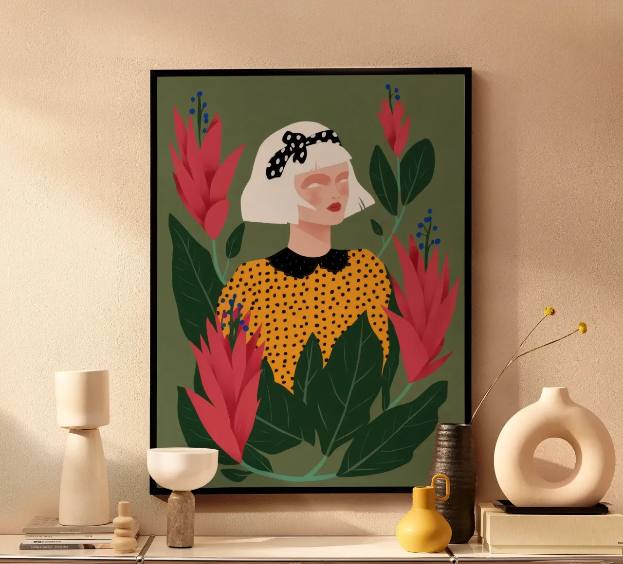 Leopard Print Poise poster by Bruce Juice