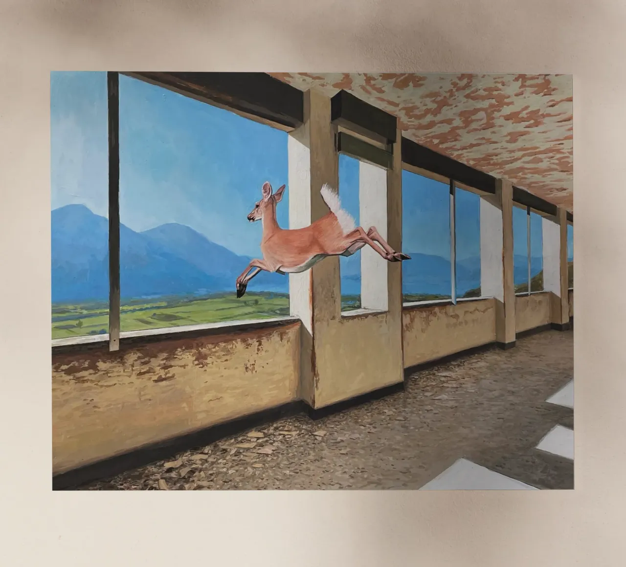 Josh Keyes Dentro e fuori pellicola backlit da Trudeau Art Galley