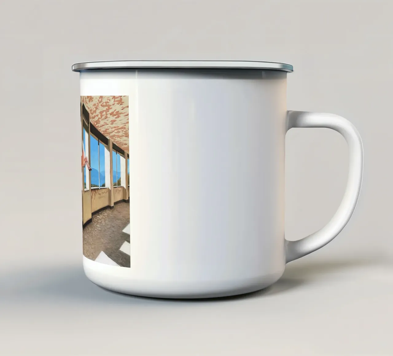 Josh Keyes Dentro e fuori tazza in smalto da Trudeau Art Galley