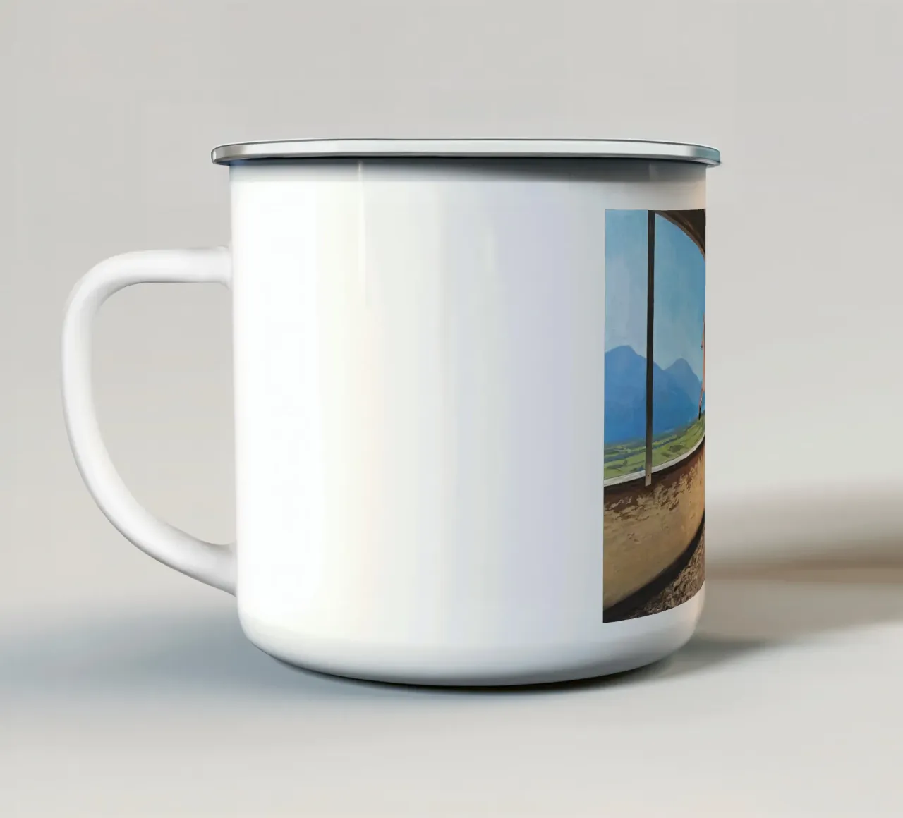 Josh Keyes Dentro e fuori tazza in smalto da Trudeau Art Galley