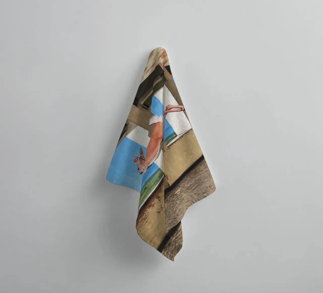 Josh Keyes Inside Out towel by Trudeau Art Galley