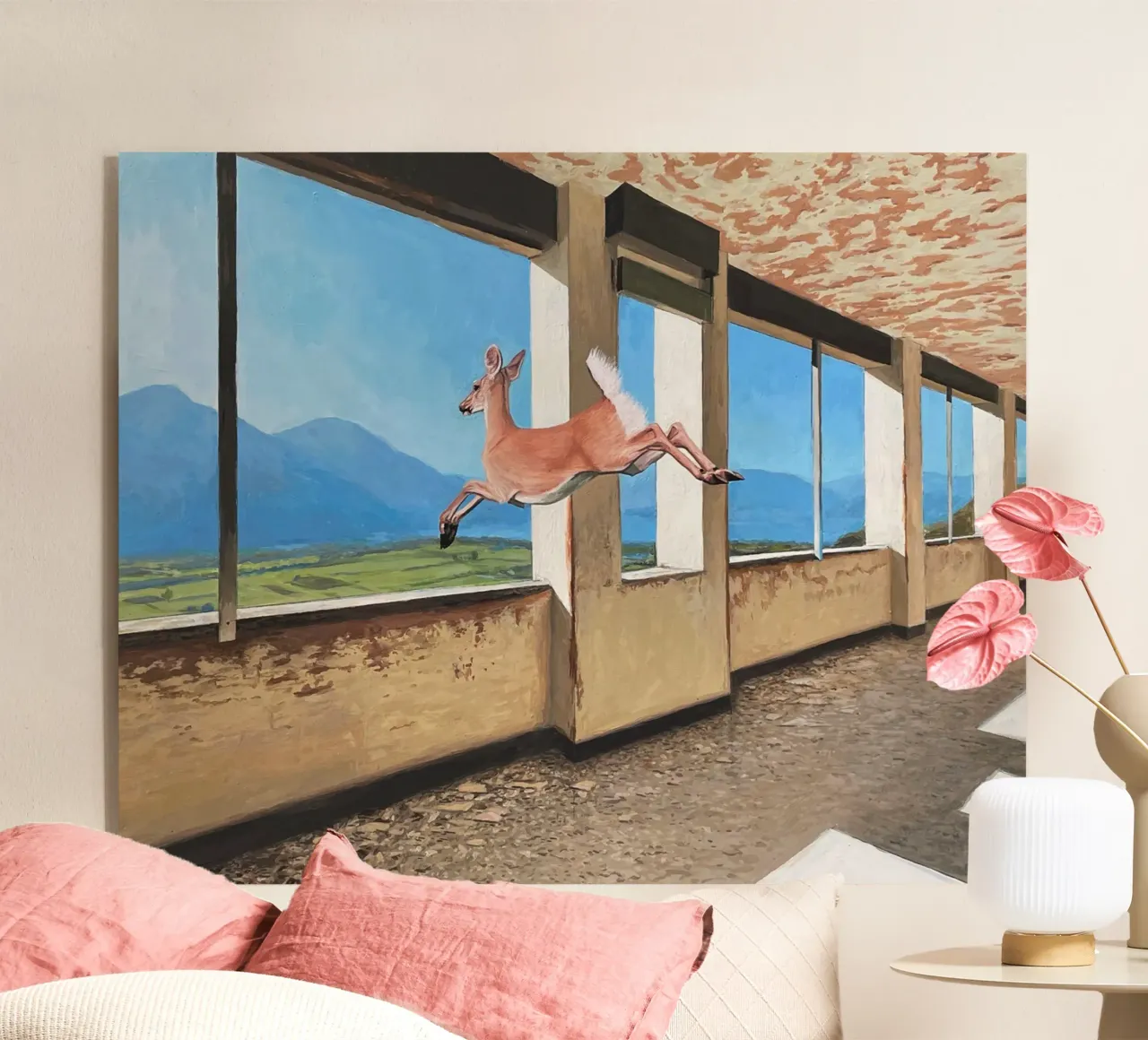 Josh Keyes Inside Out metacrilato de Trudeau Art Galley