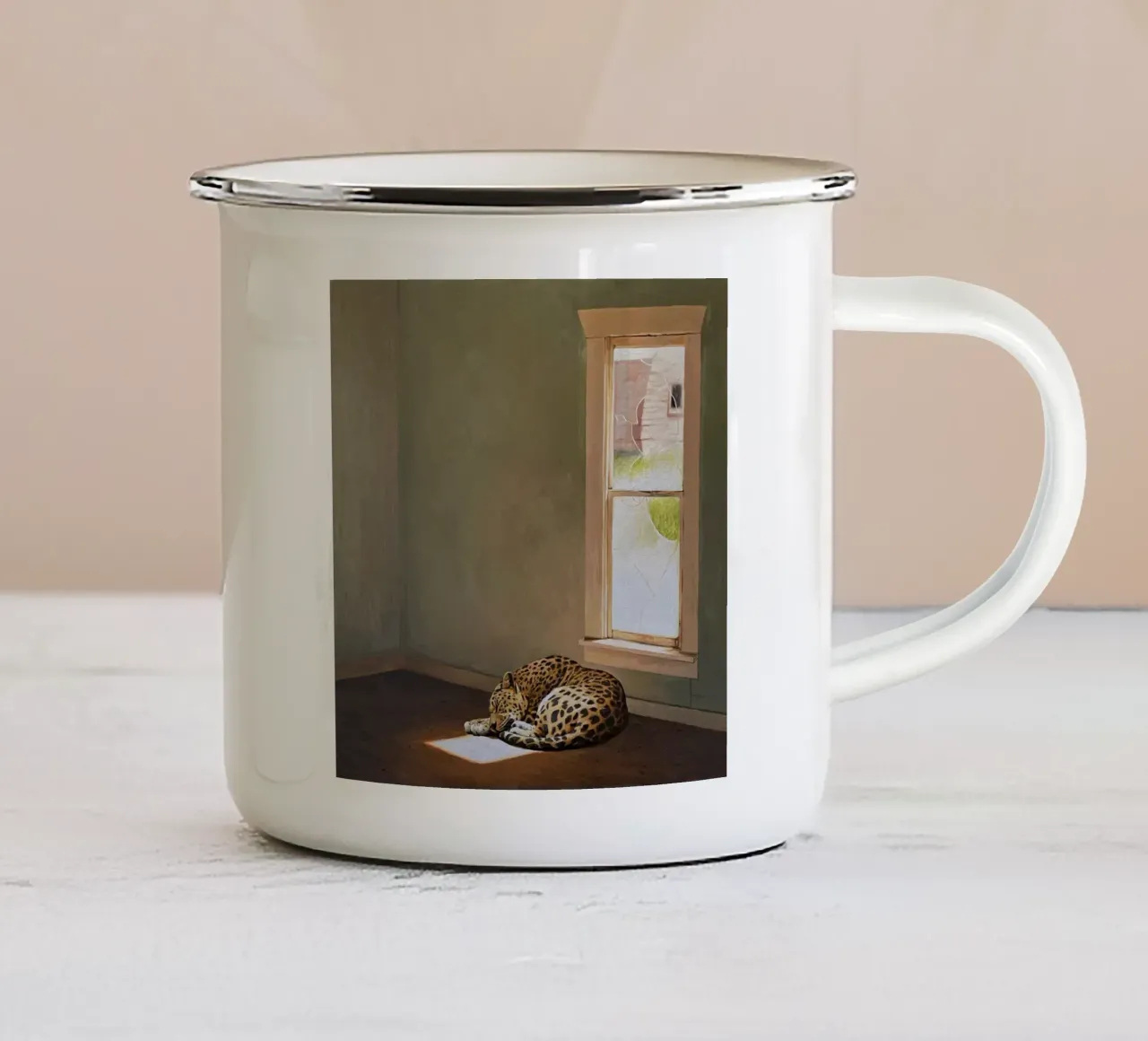 Josh Keyes Macchia solare tazza in smalto da Trudeau Art Galley