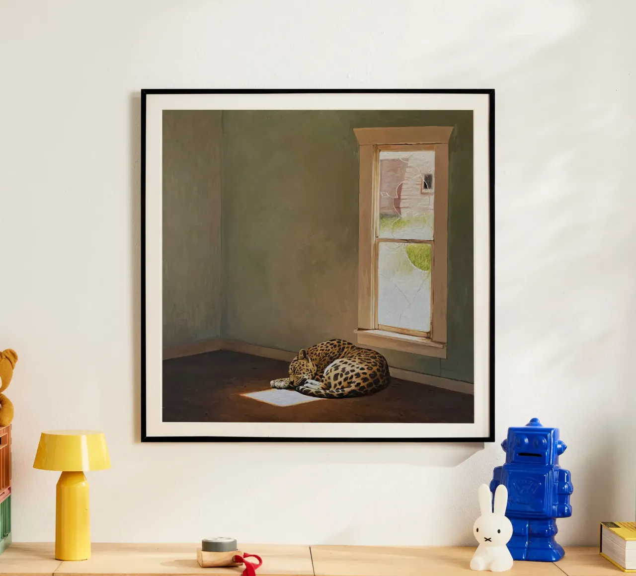 Josh Keyes Macchia solare poster con telaio in legno da Trudeau Art Galley