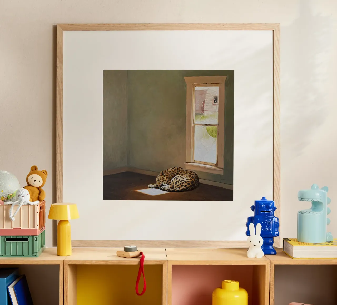 Josh Keyes Macchia solare poster con telaio in legno da Trudeau Art Galley
