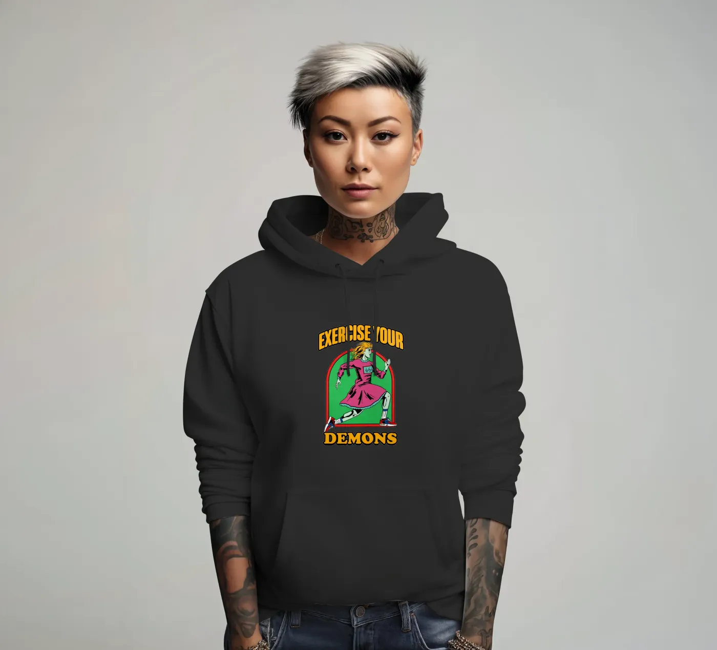 Exercise felpa con cappuccio da edsonramosart