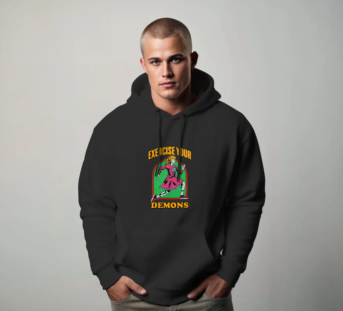 Exercise felpa con cappuccio da edsonramosart