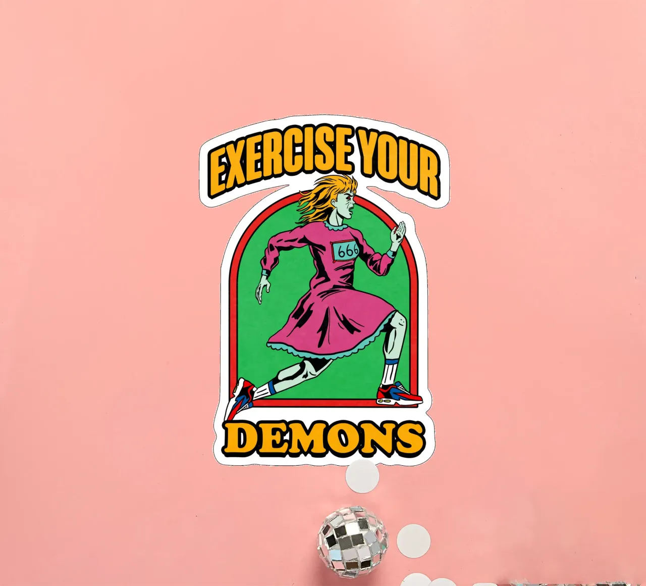 Exercise sticker van edsonramosart