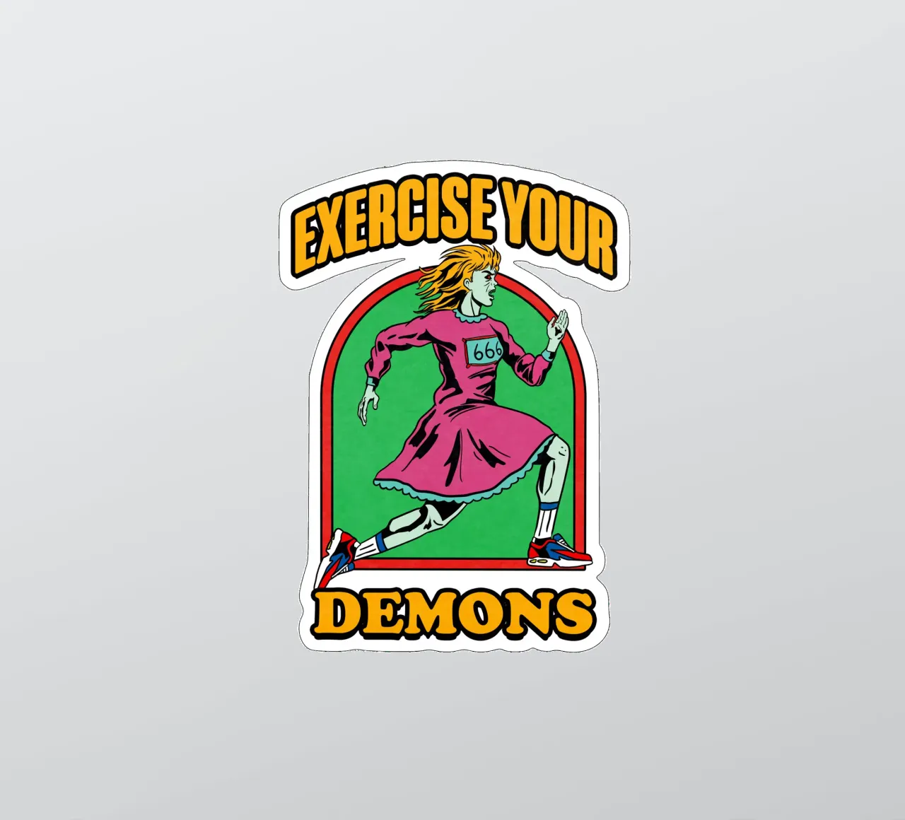 Exercise sticker van edsonramosart