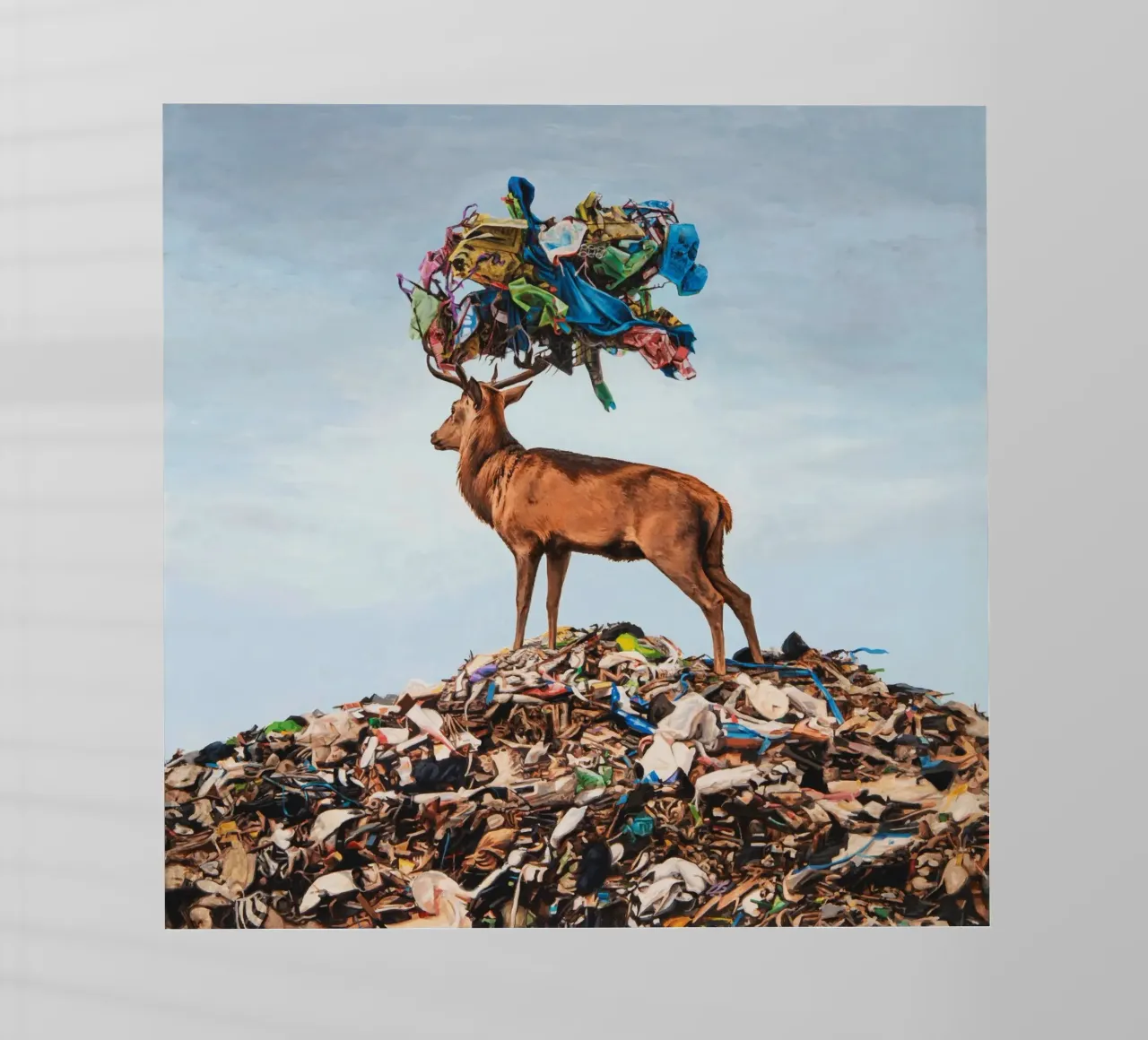 Corona Josh Keyes pellicola backlit da Trudeau Art Galley