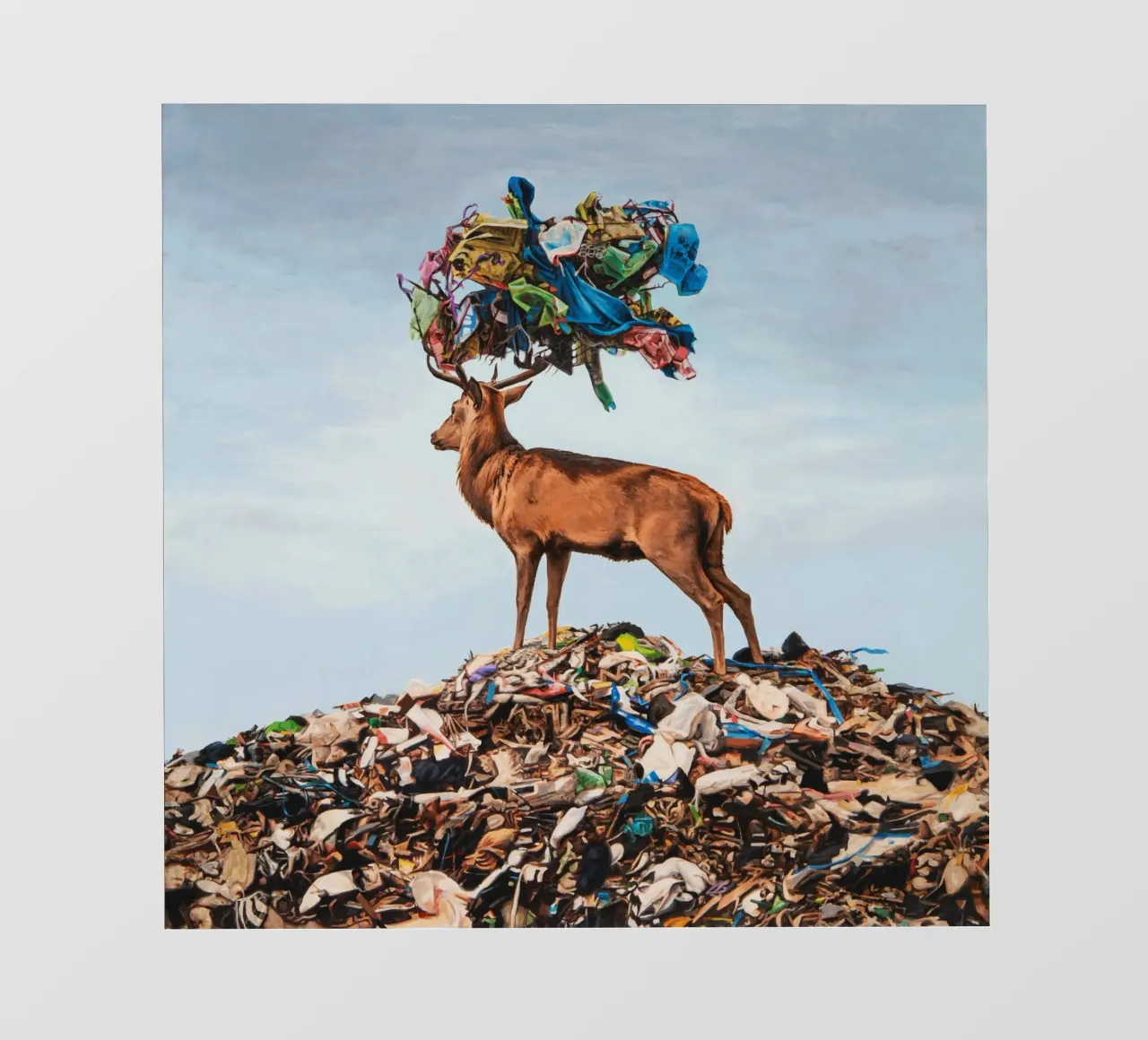 Corona Josh Keyes pellicola backlit da Trudeau Art Galley