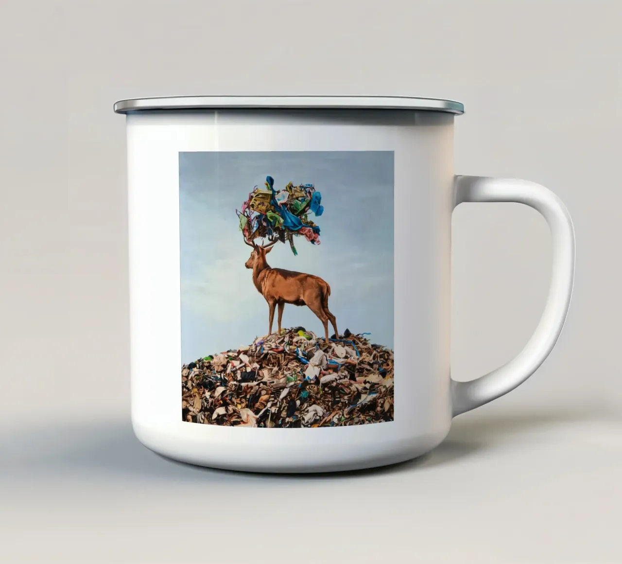 Corona Josh Keyes tazza in smalto da Trudeau Art Galley