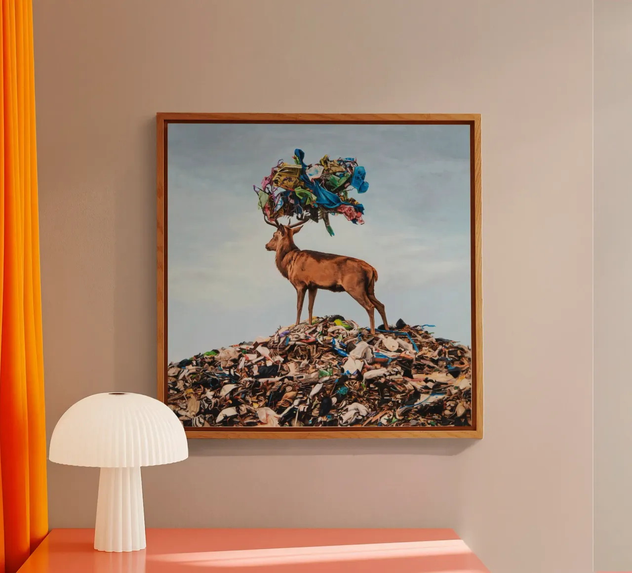 Corona Josh Keyes plexiglass da Trudeau Art Galley