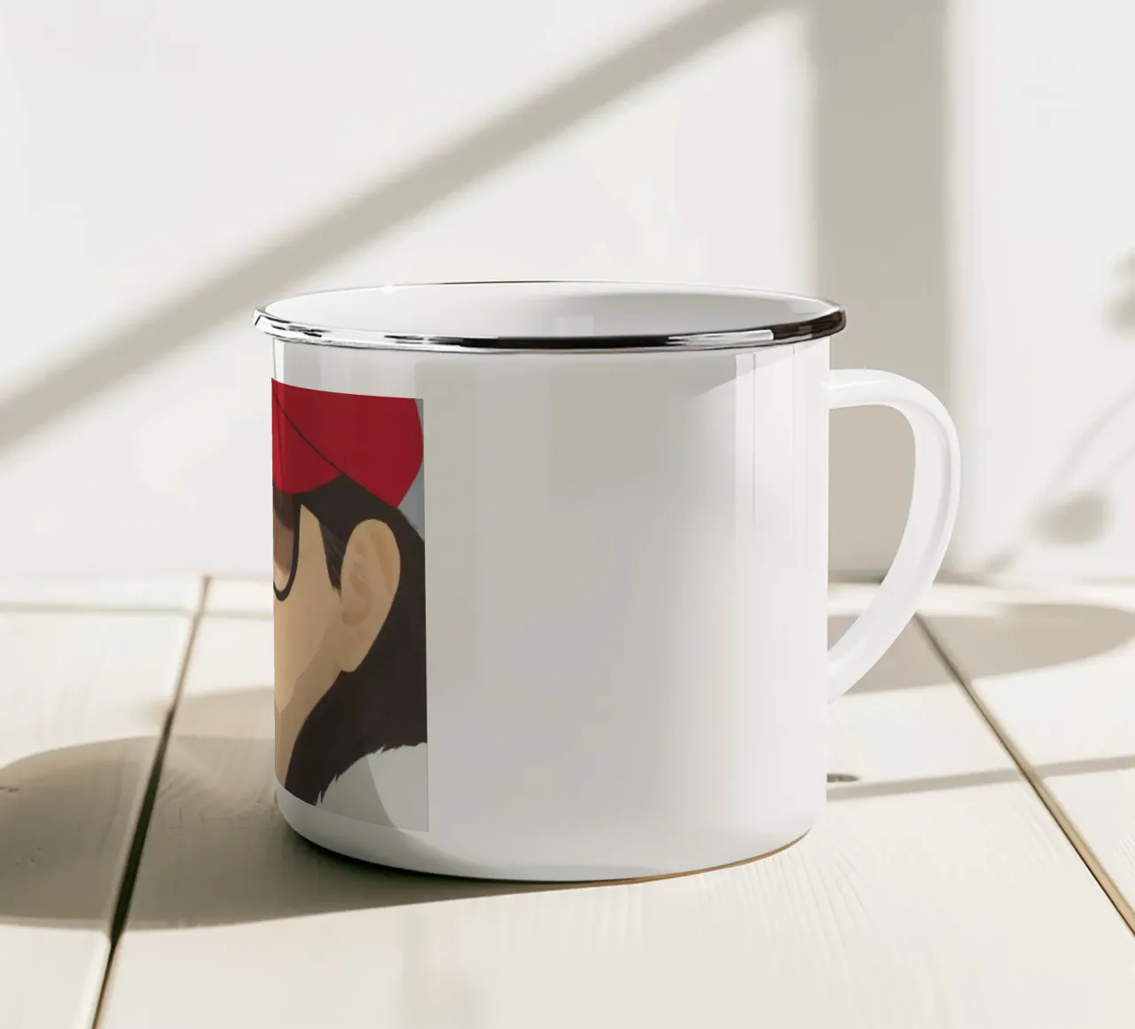 Alex Katz Giornata grigia tazza in smalto da Marcobarshop