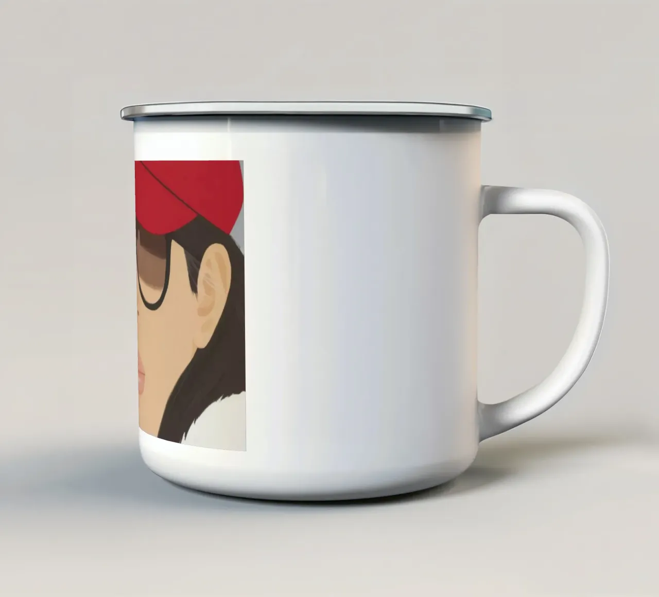 Alex Katz Giornata grigia tazza in smalto da Marcobarshop