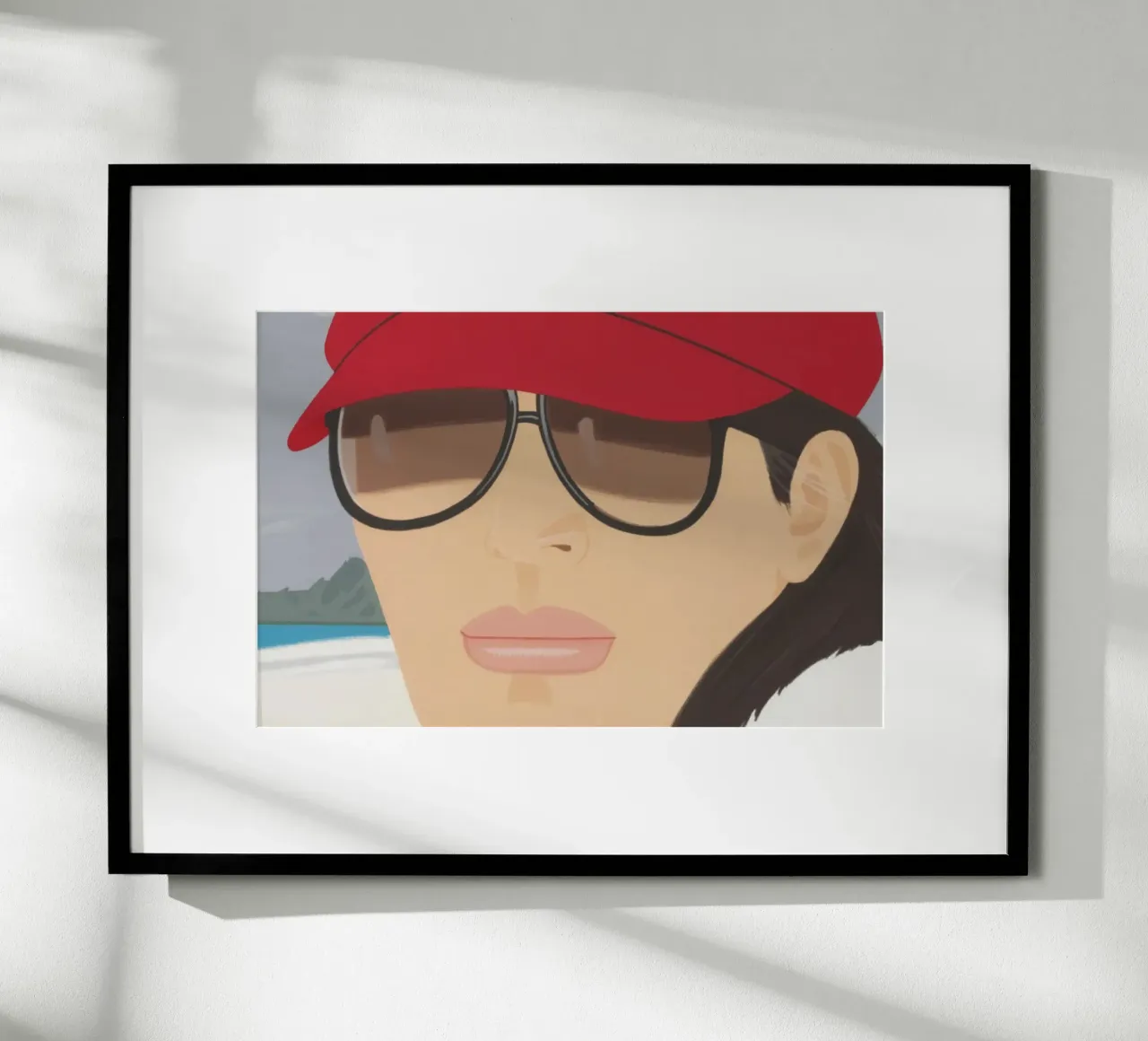 Alex Katz Giornata grigia poster con telaio in alluminio da Marcobarshop