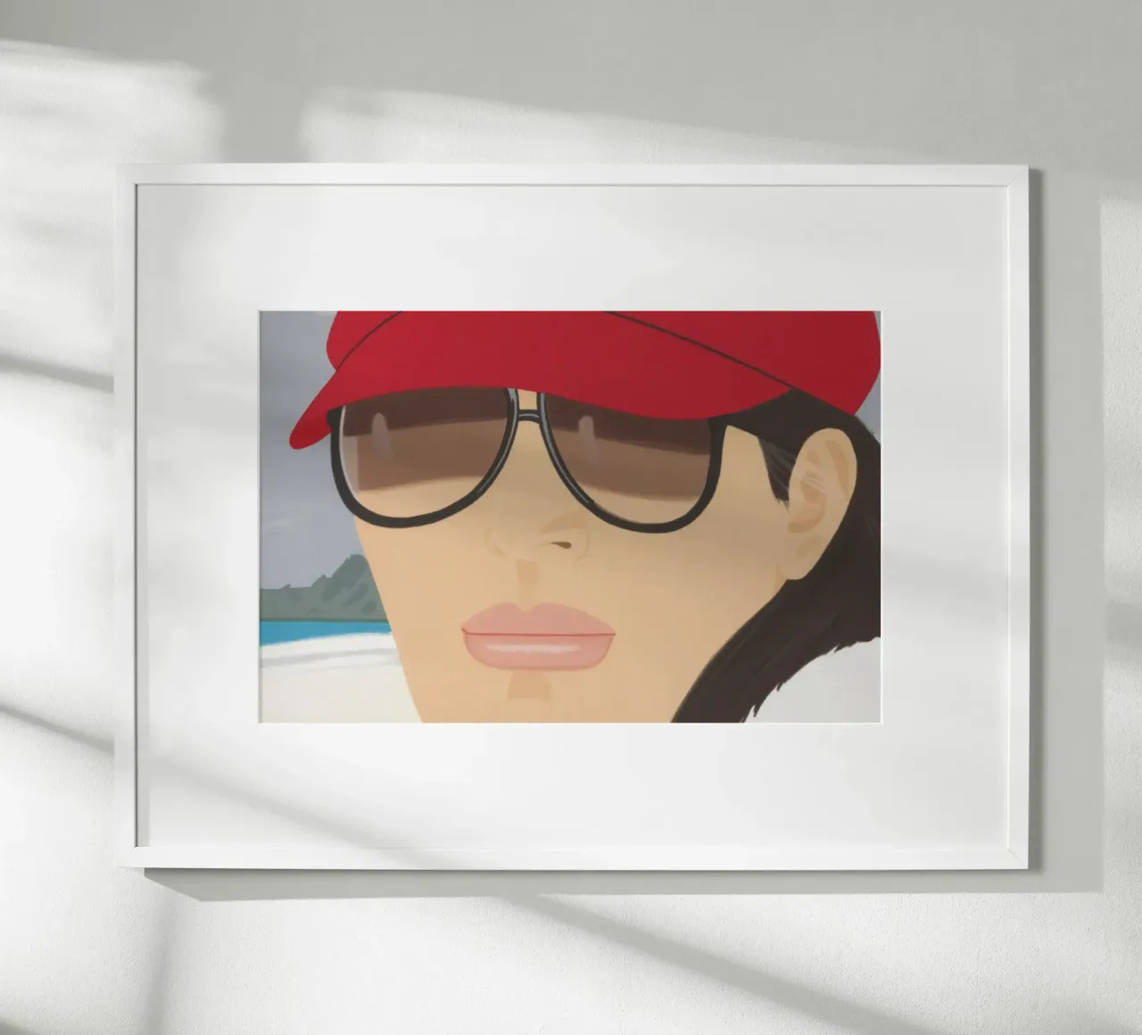 Alex Katz Giornata grigia poster con telaio in alluminio da Marcobarshop