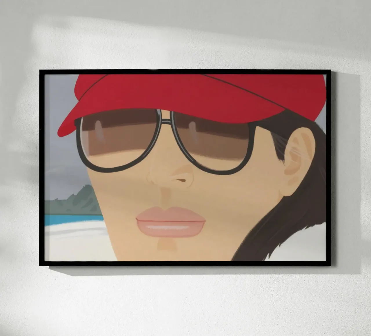 Alex Katz Giornata grigia poster con telaio in alluminio da Marcobarshop
