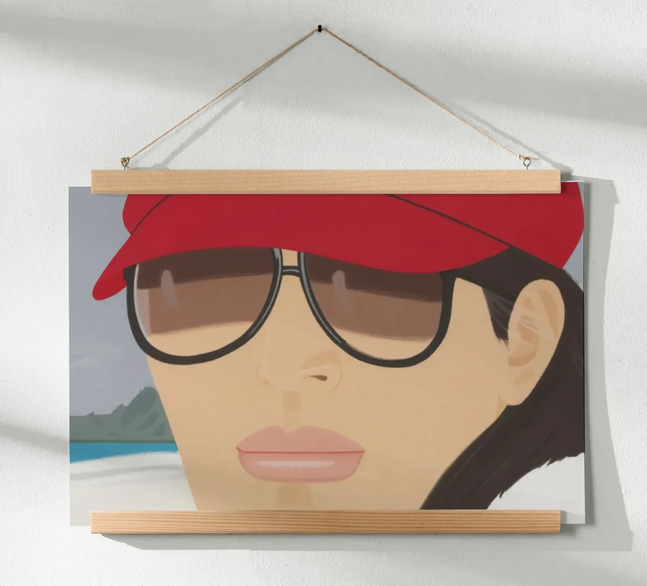 Alex Katz Giornata grigia poster con telaio in alluminio da Marcobarshop