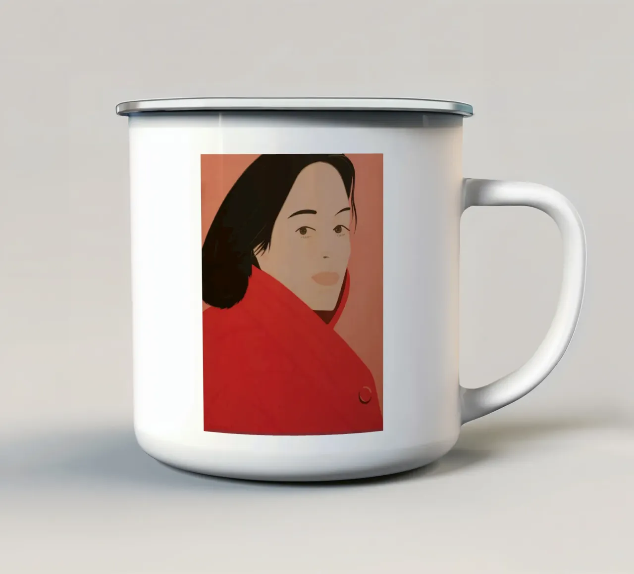 Alex Katz Giornata di brezza tazza in smalto da Marcobarshop