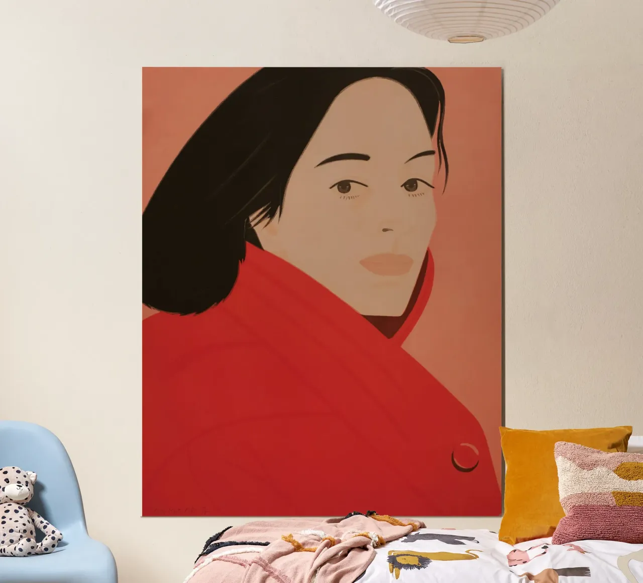 Alex Katz Giornata di brezza poster con telaio in legno da Marcobarshop