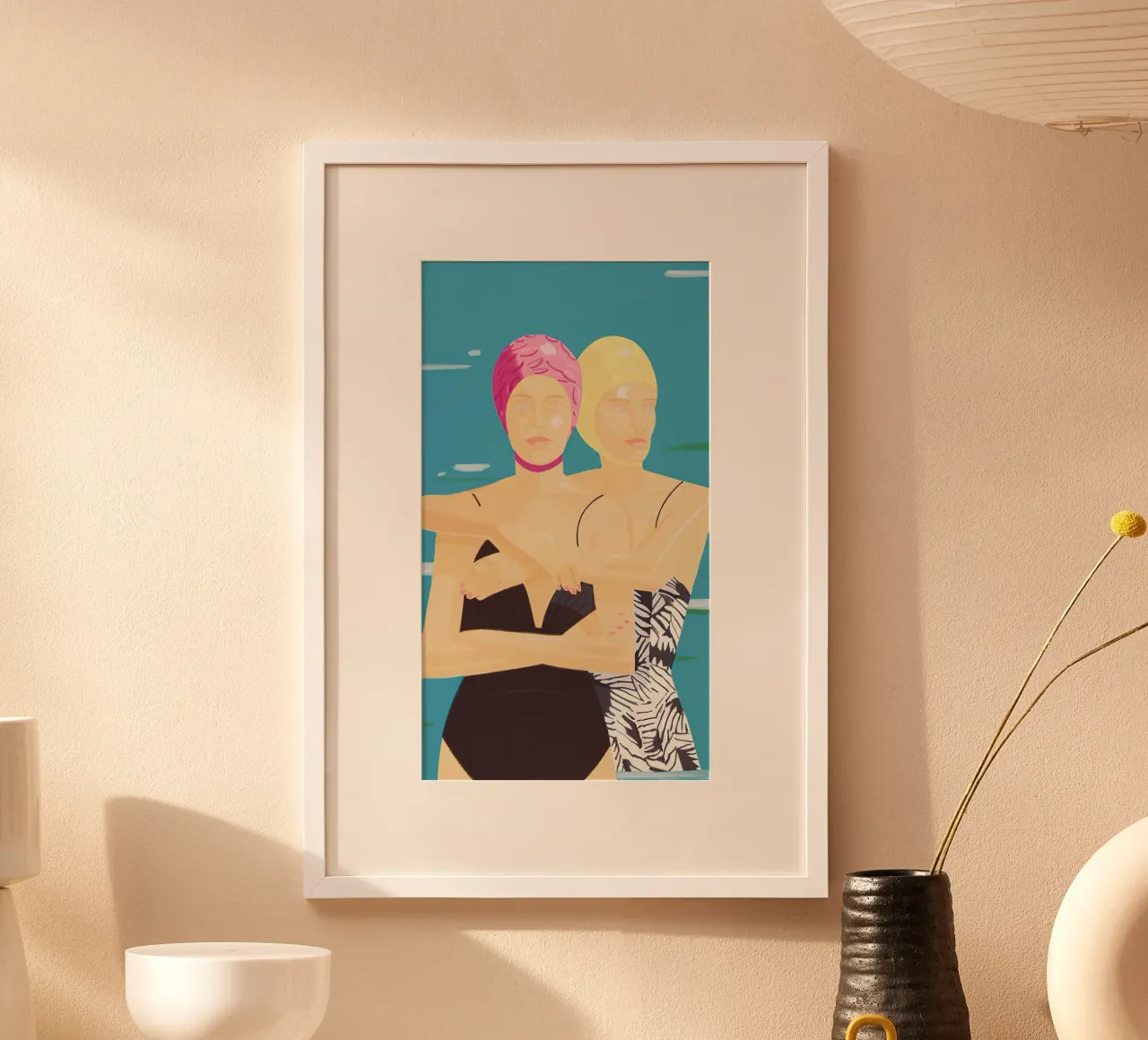 Alex Katz Eleuthera poster con telaio in alluminio da Marcobarshop